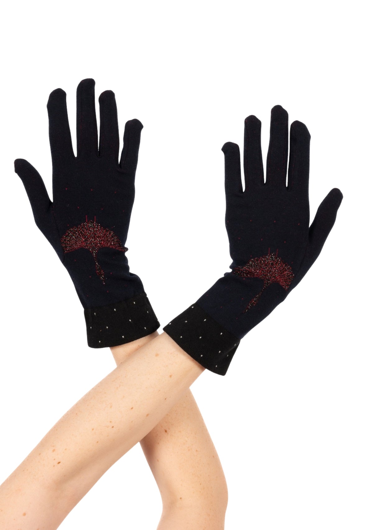 Gants coton femme Berthe Grue Sauvage