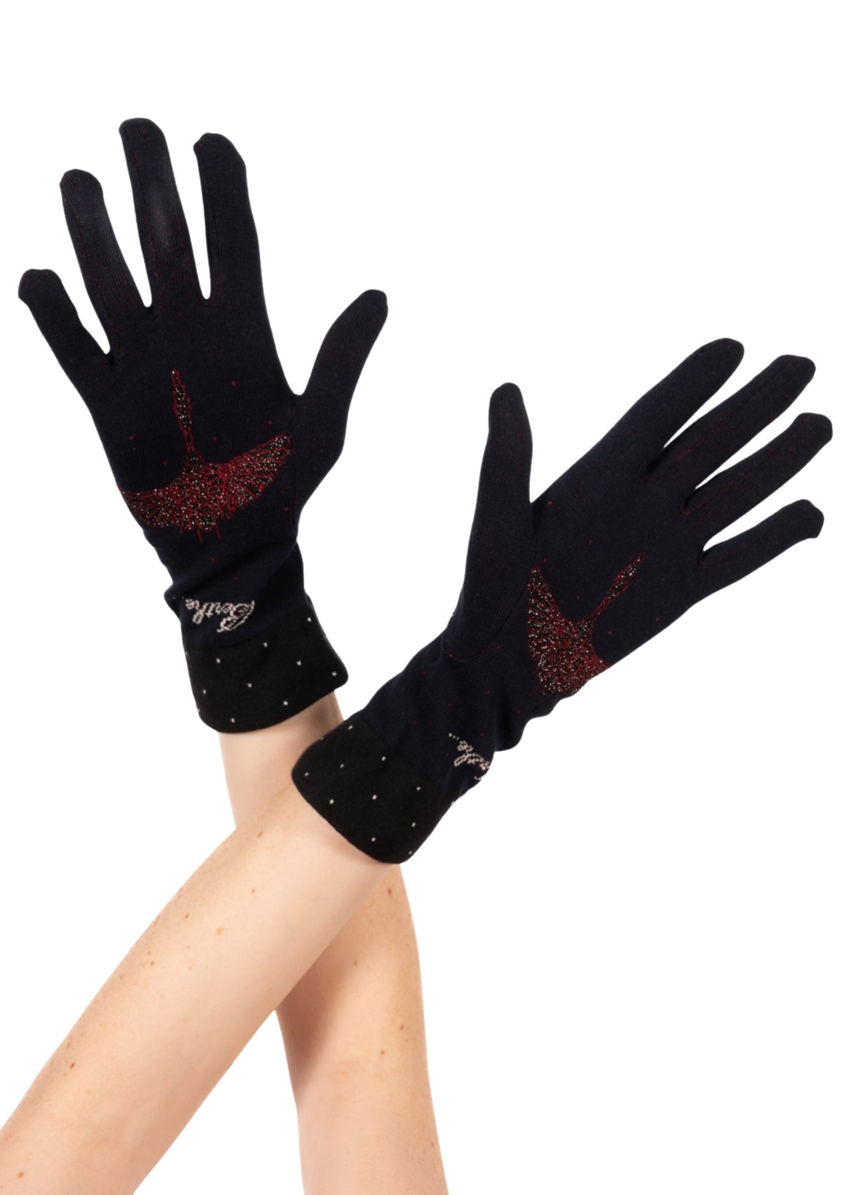 Gants coton femme Berthe Grue Sauvage