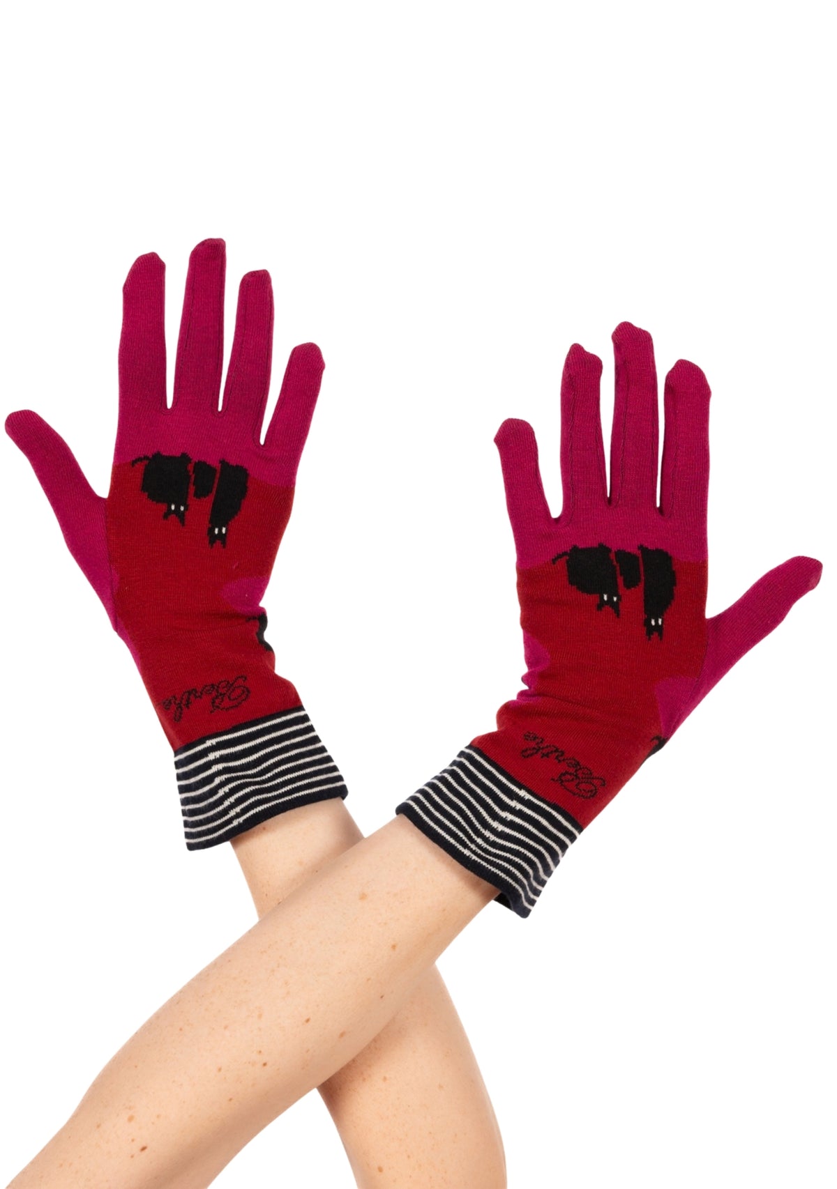 Gants coton femme Berthe Chats