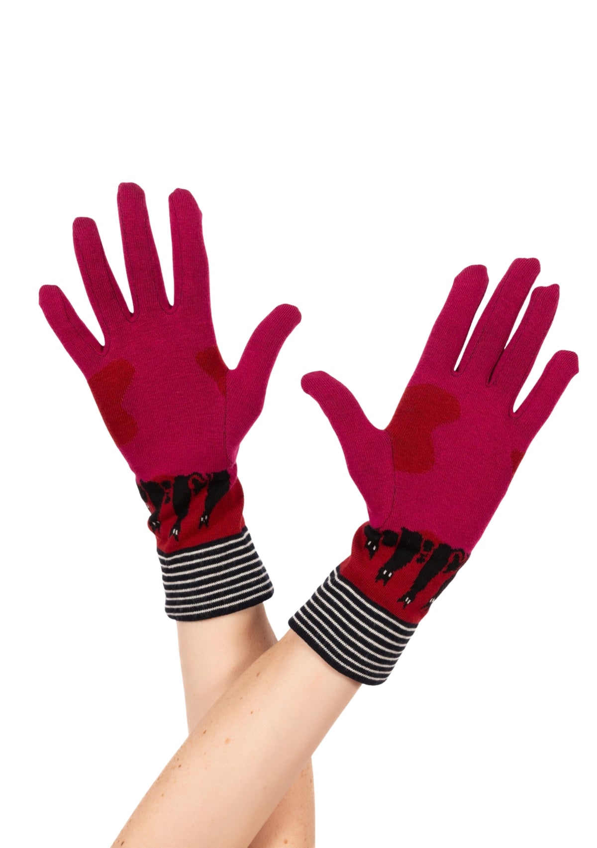 Gants coton femme Berthe Chats