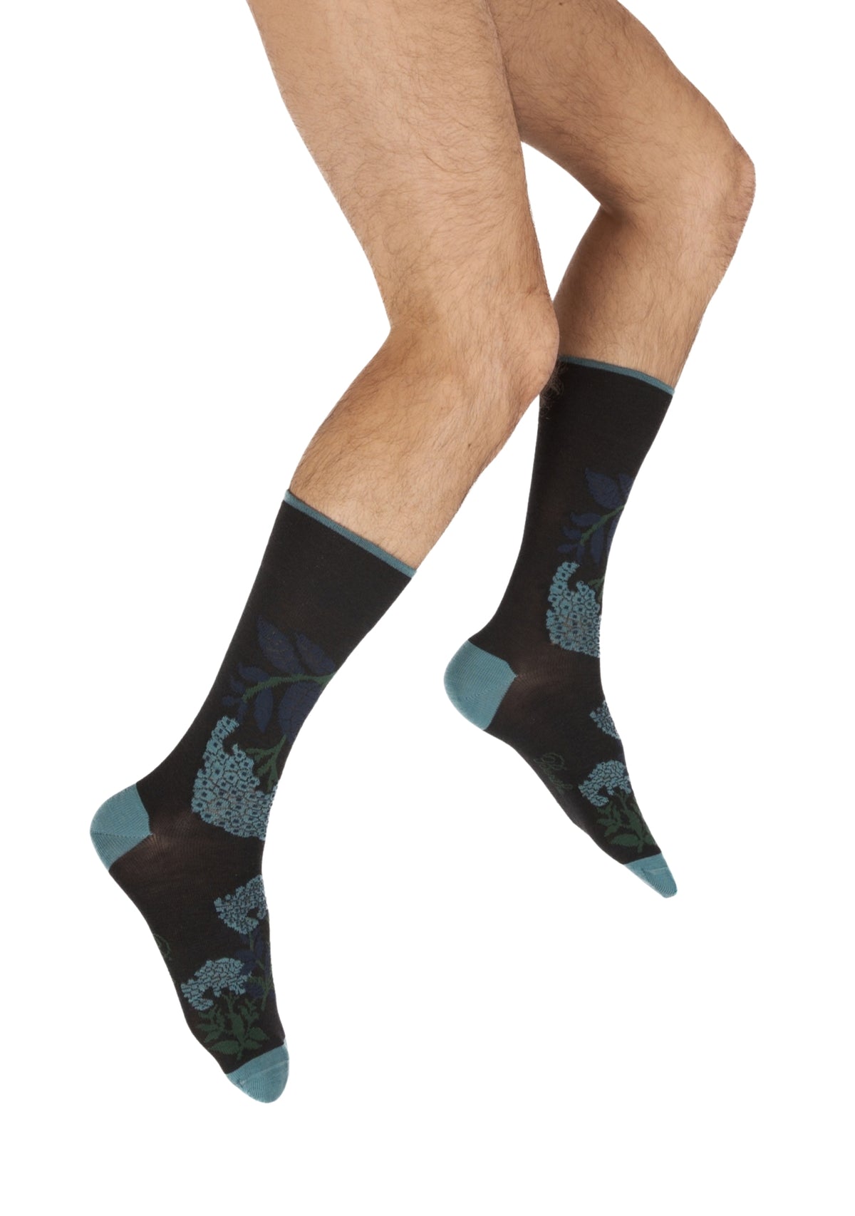 Chaussettes homme laine Berthe Fleurs