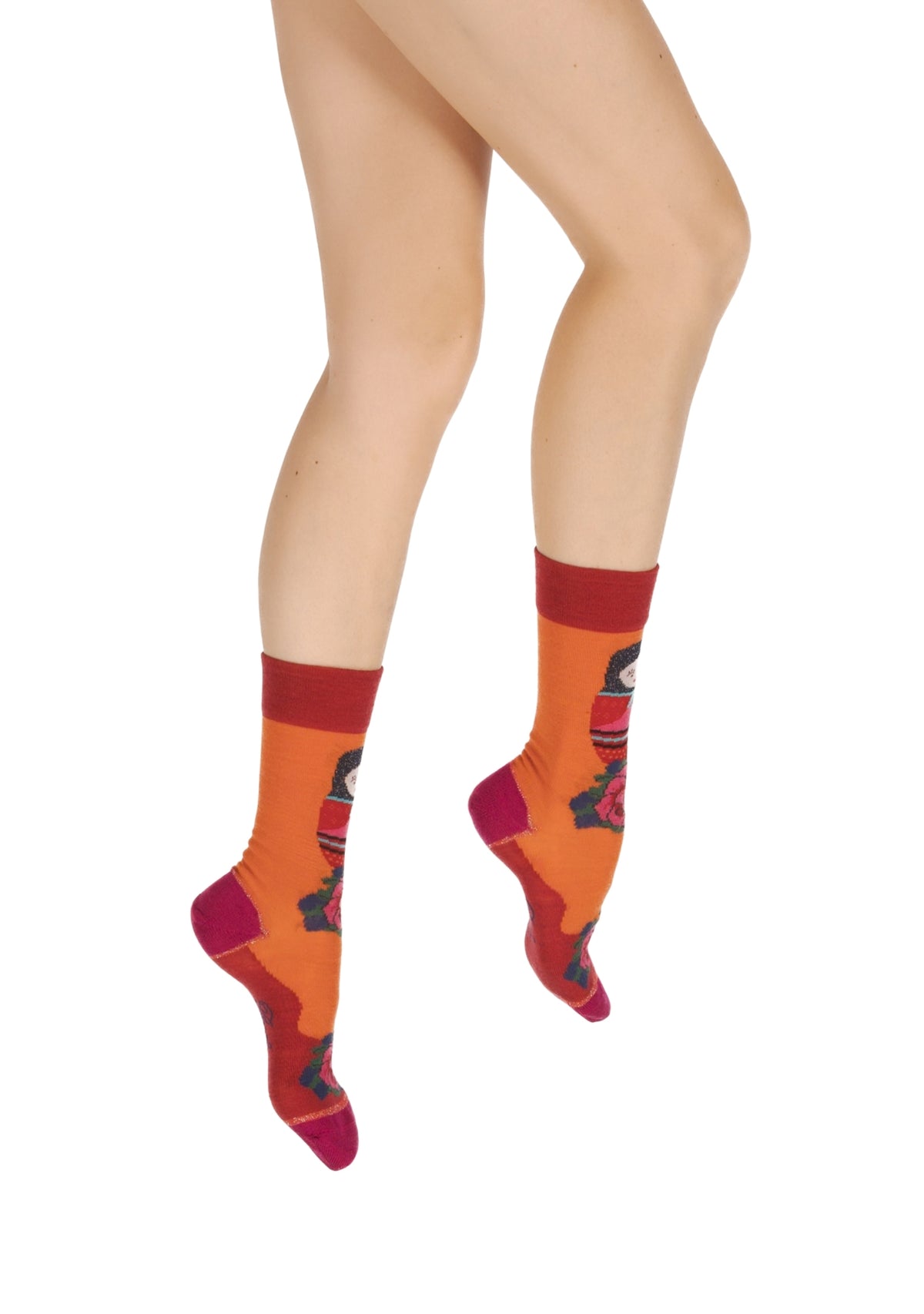 Chaussettes femme en laine Poupée Russe - Berthe