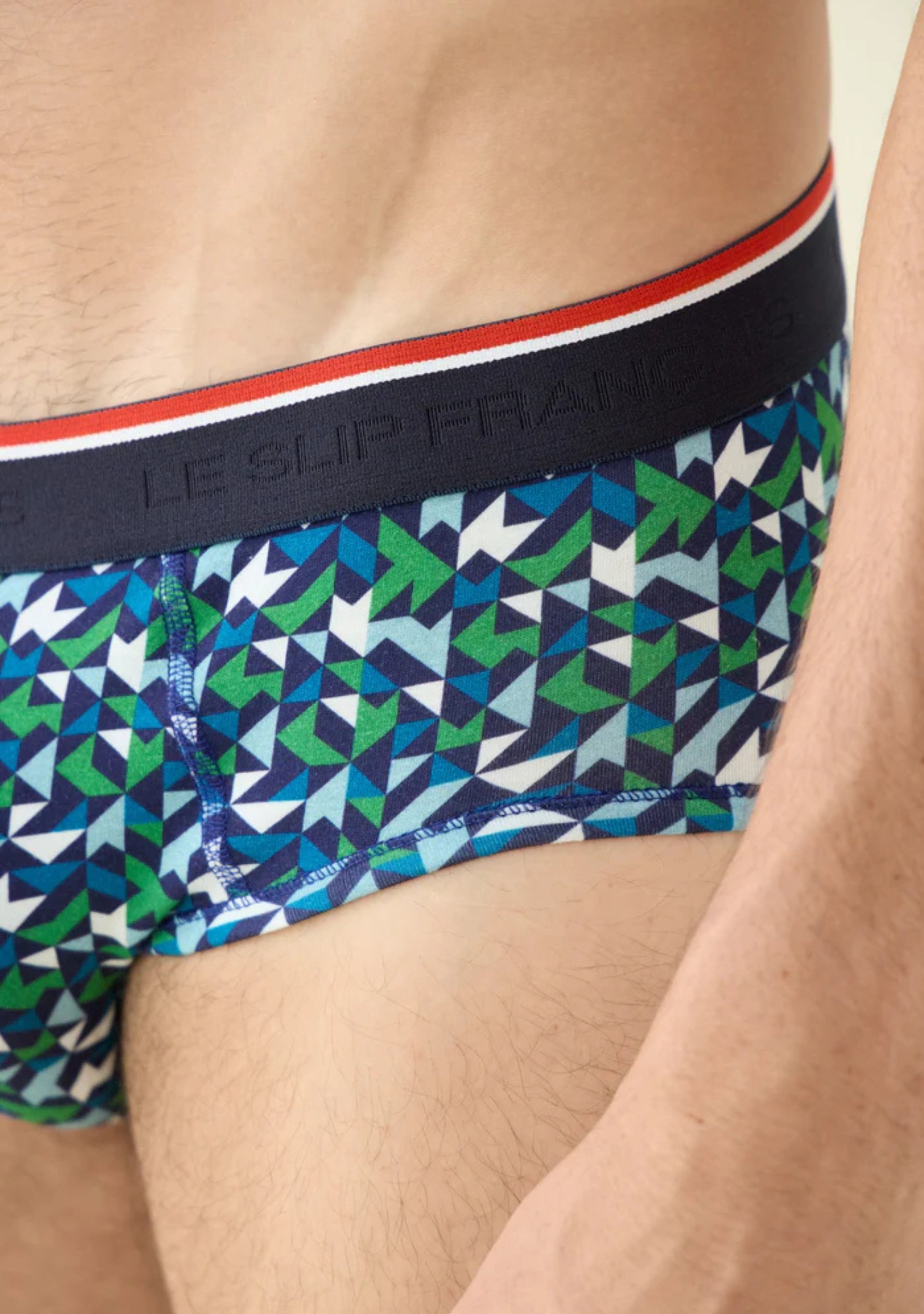 Slip homme Terrible Mosaïque Indigo Le Slip Français
