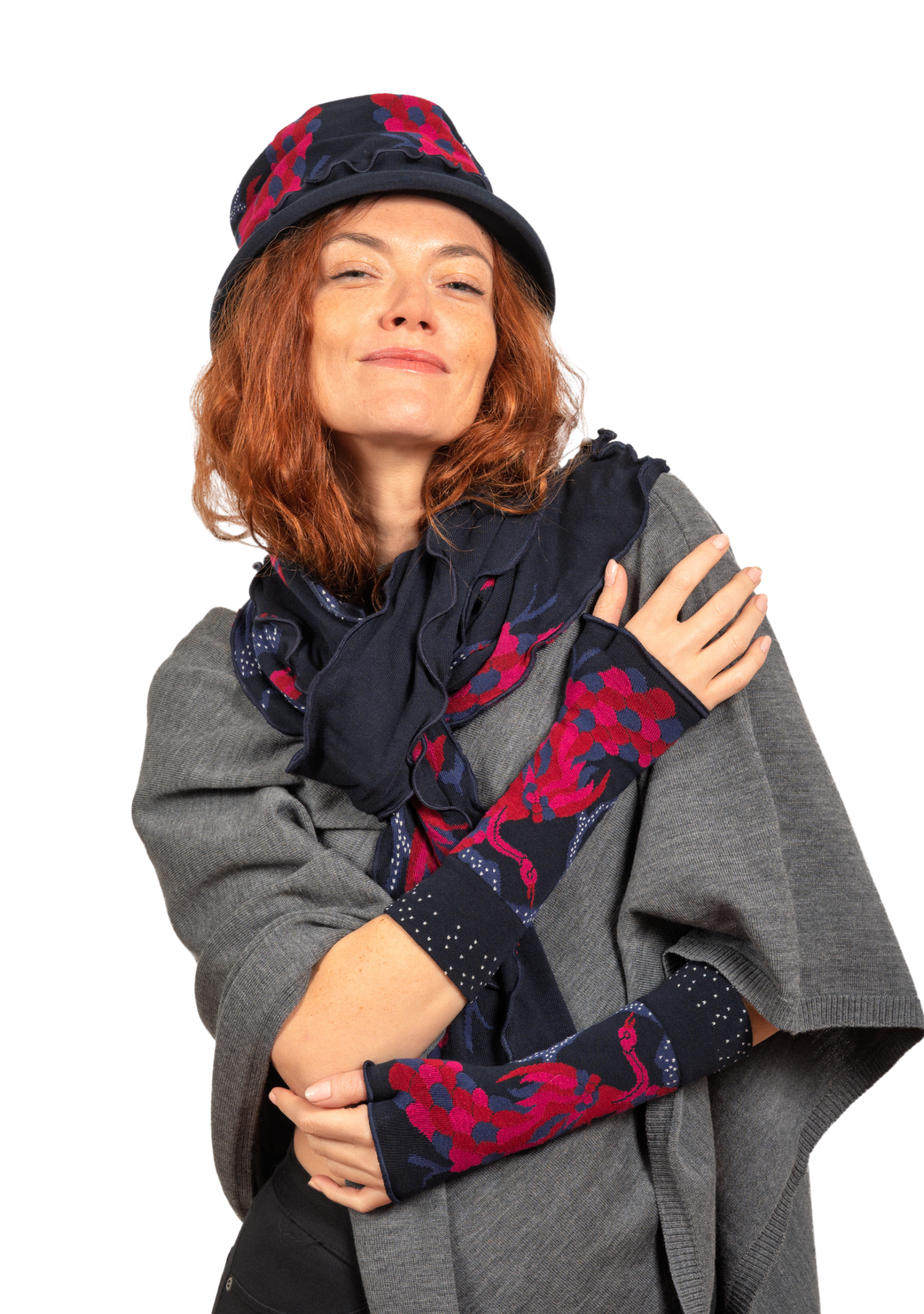 Chapeau femme coton Berthe Le Paon