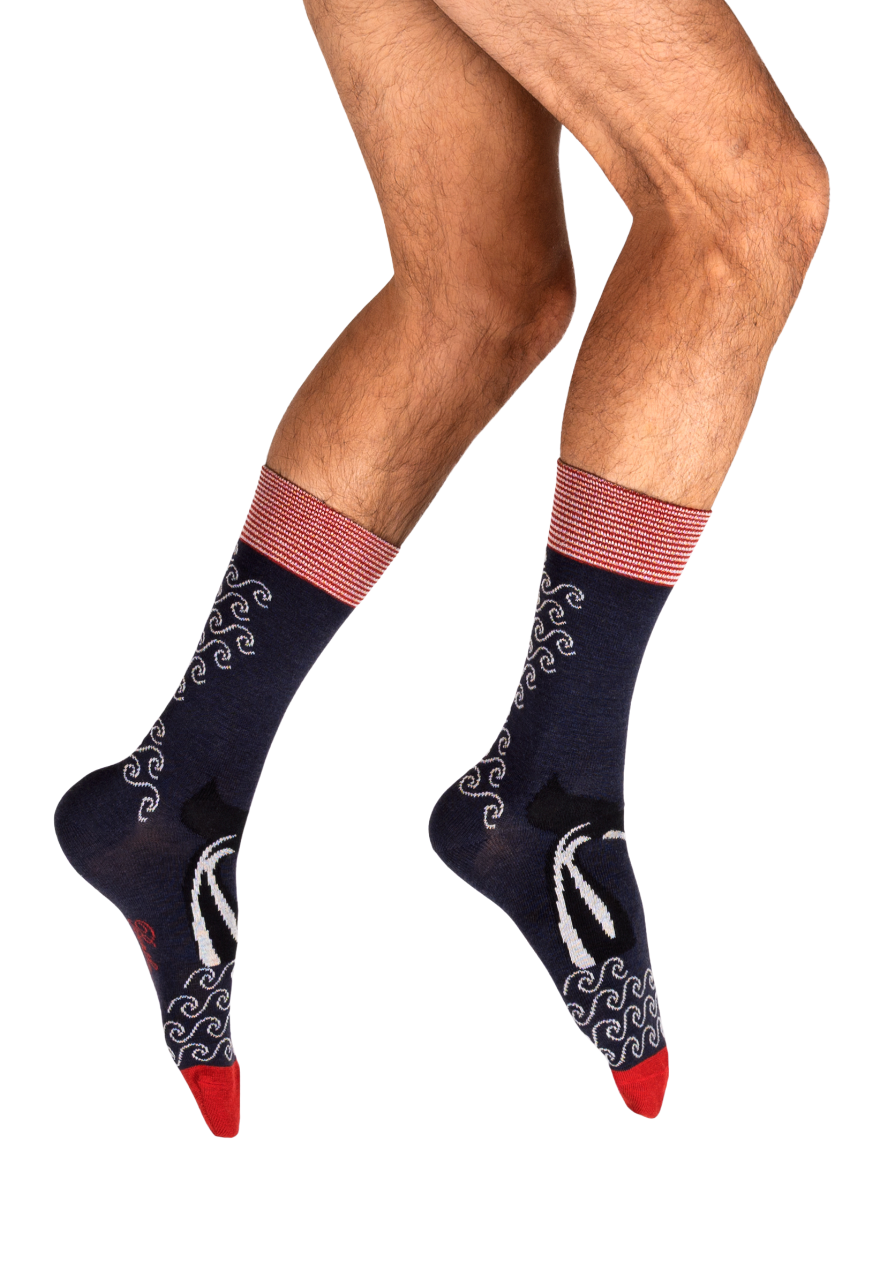 Chaussettes homme laine peignée Berthe La Baleine