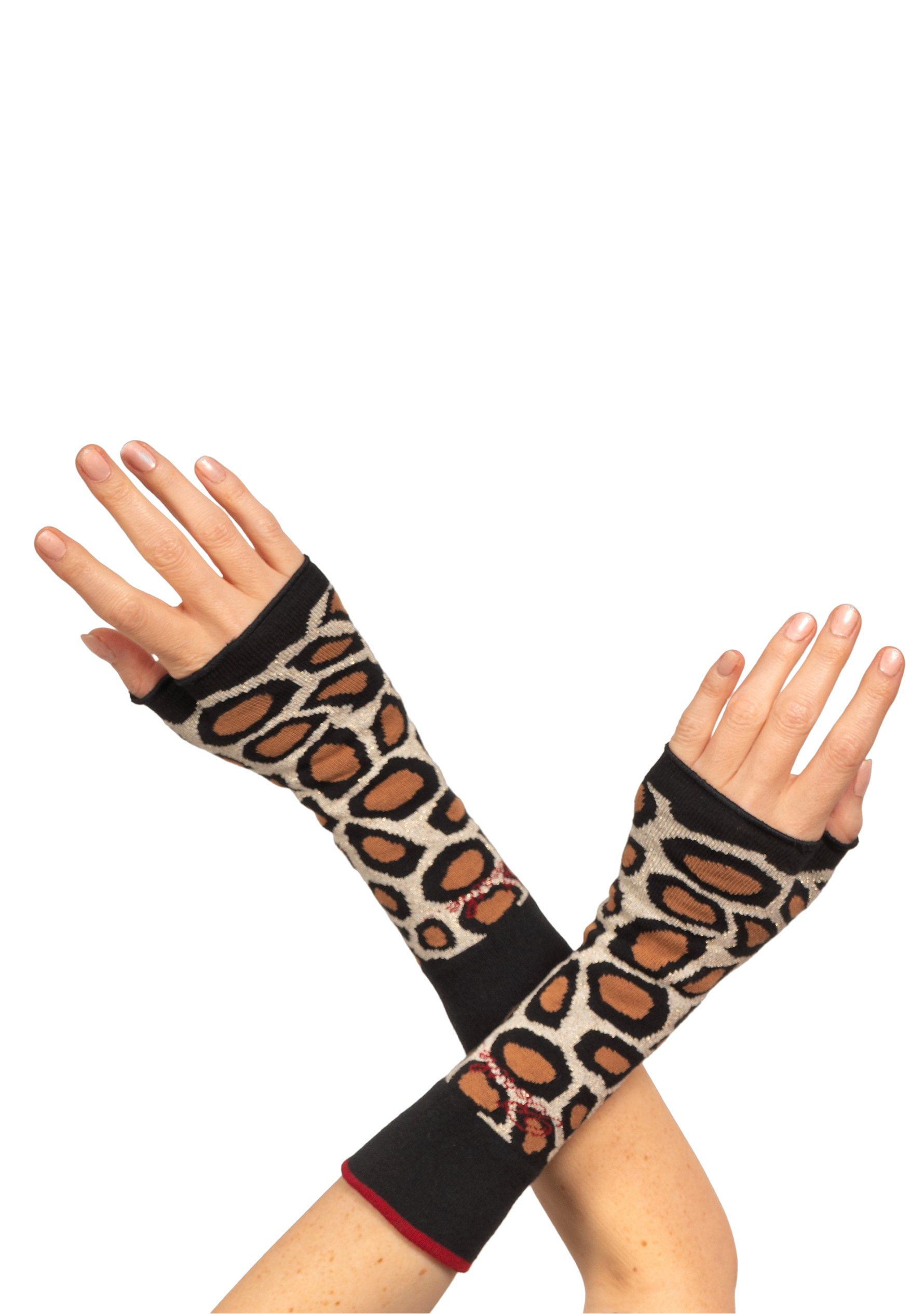Mitaines femme coton Berthe Léopard