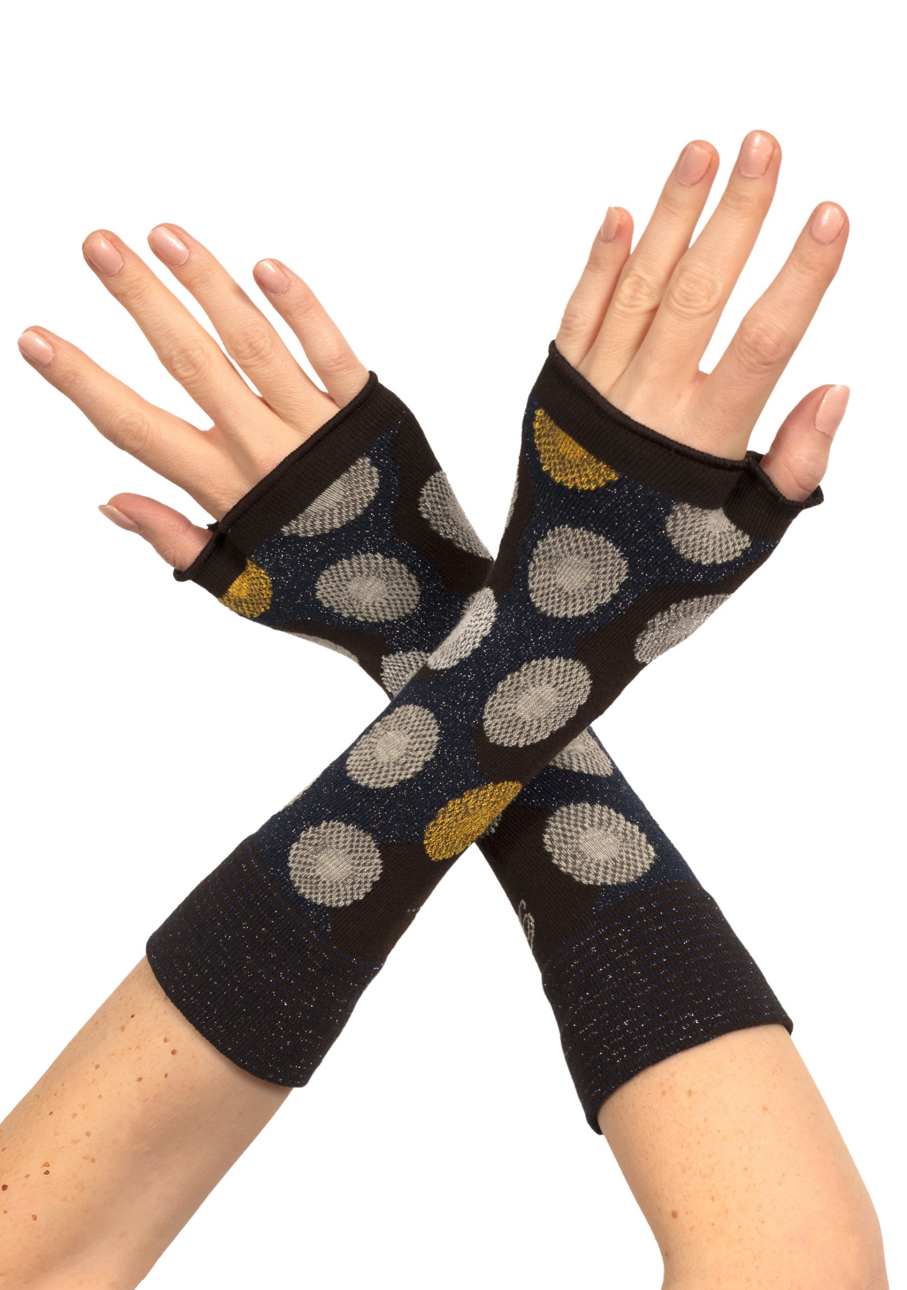 Mitaines femme coton Berthe Fleurs Graphiques