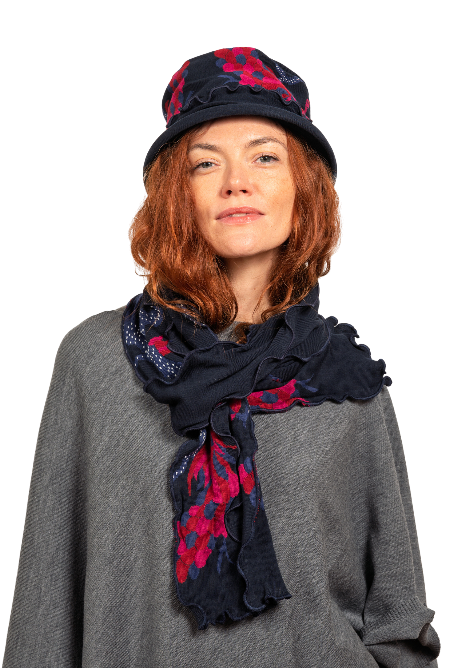 Écharpe femme coton Berthe Le Paon