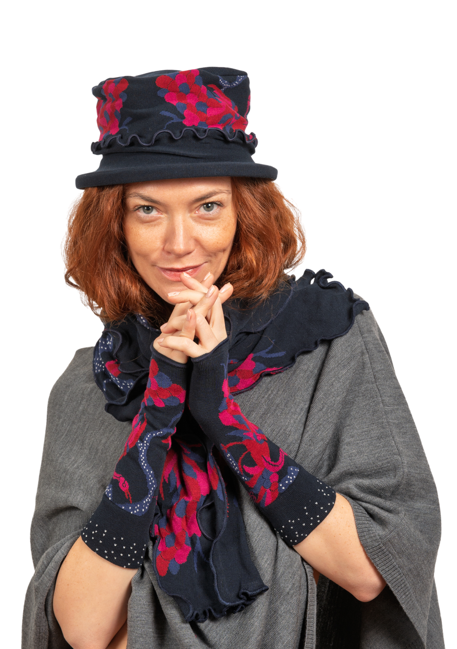 Écharpe femme coton Berthe Le Paon