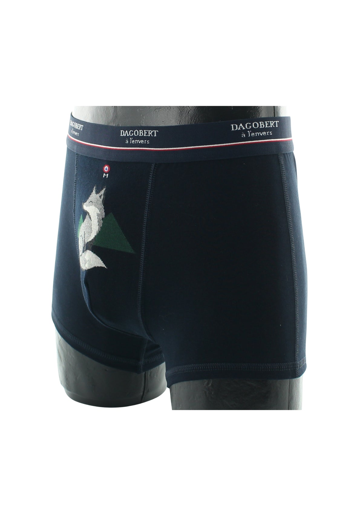Boxer homme en coton motif Renard Marine - Dagobert à l'envers