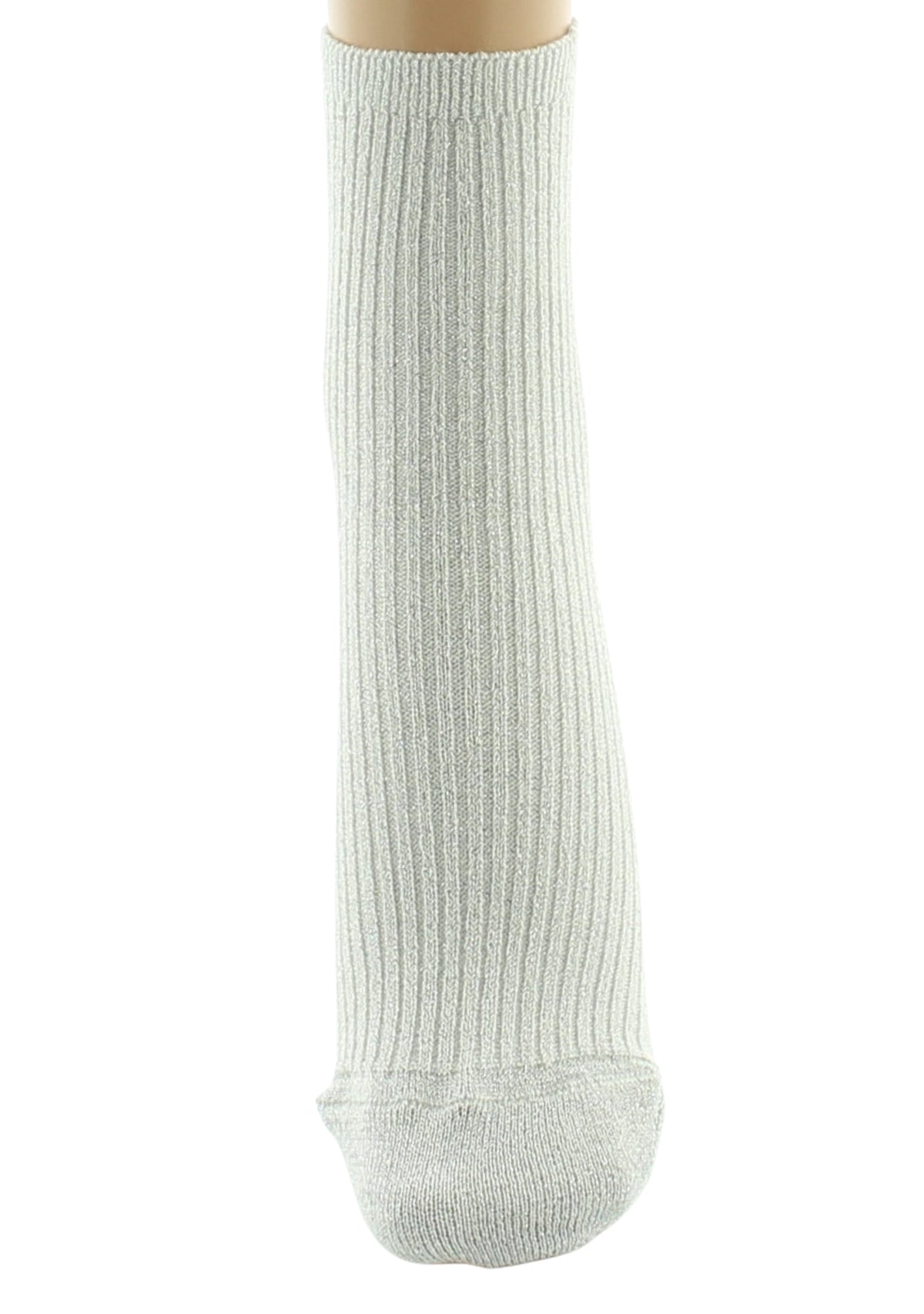 Chaussettes courtes femme en coton Argent - Perrin 1924