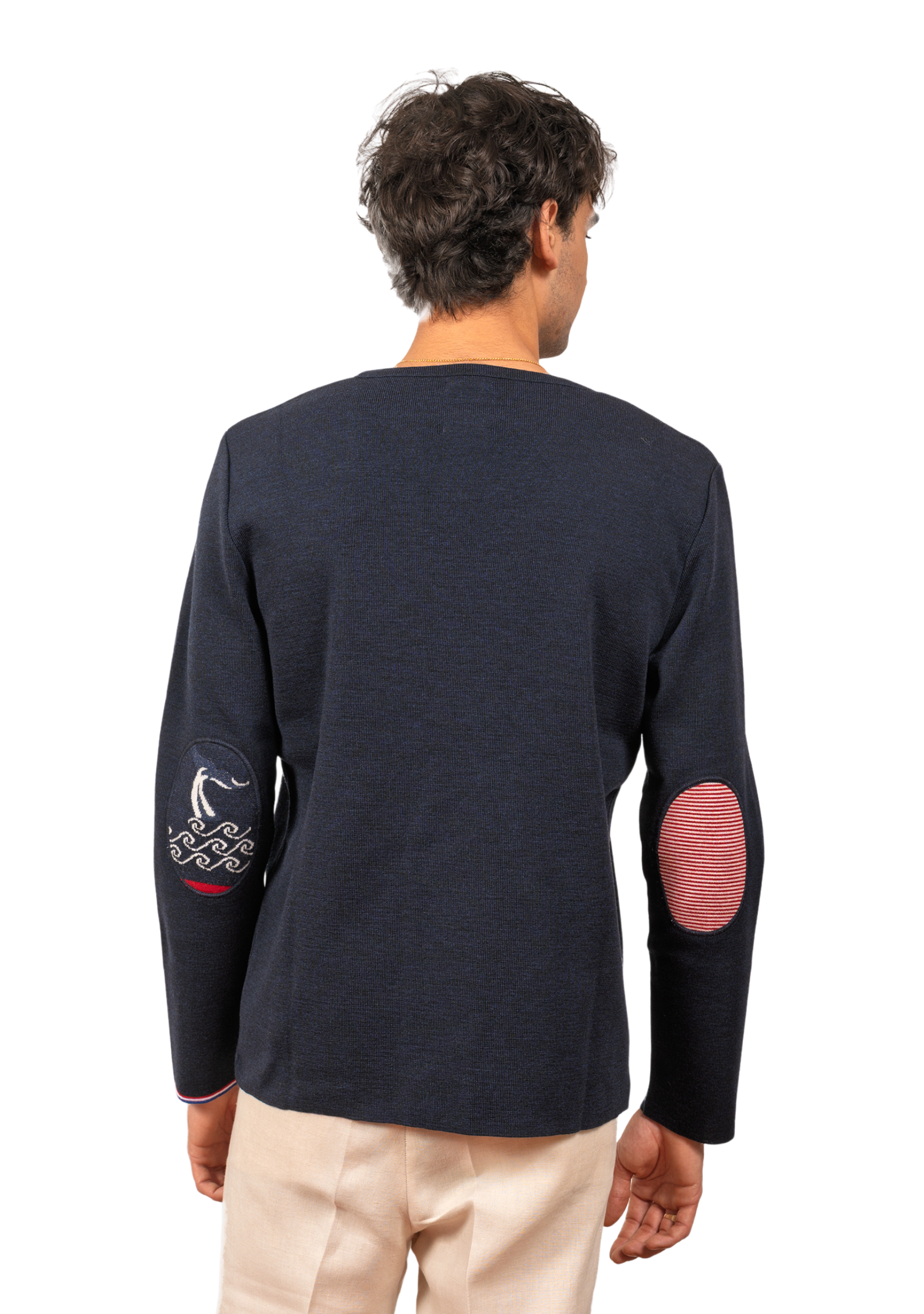 Pull homme col V Berthe La Baleine
