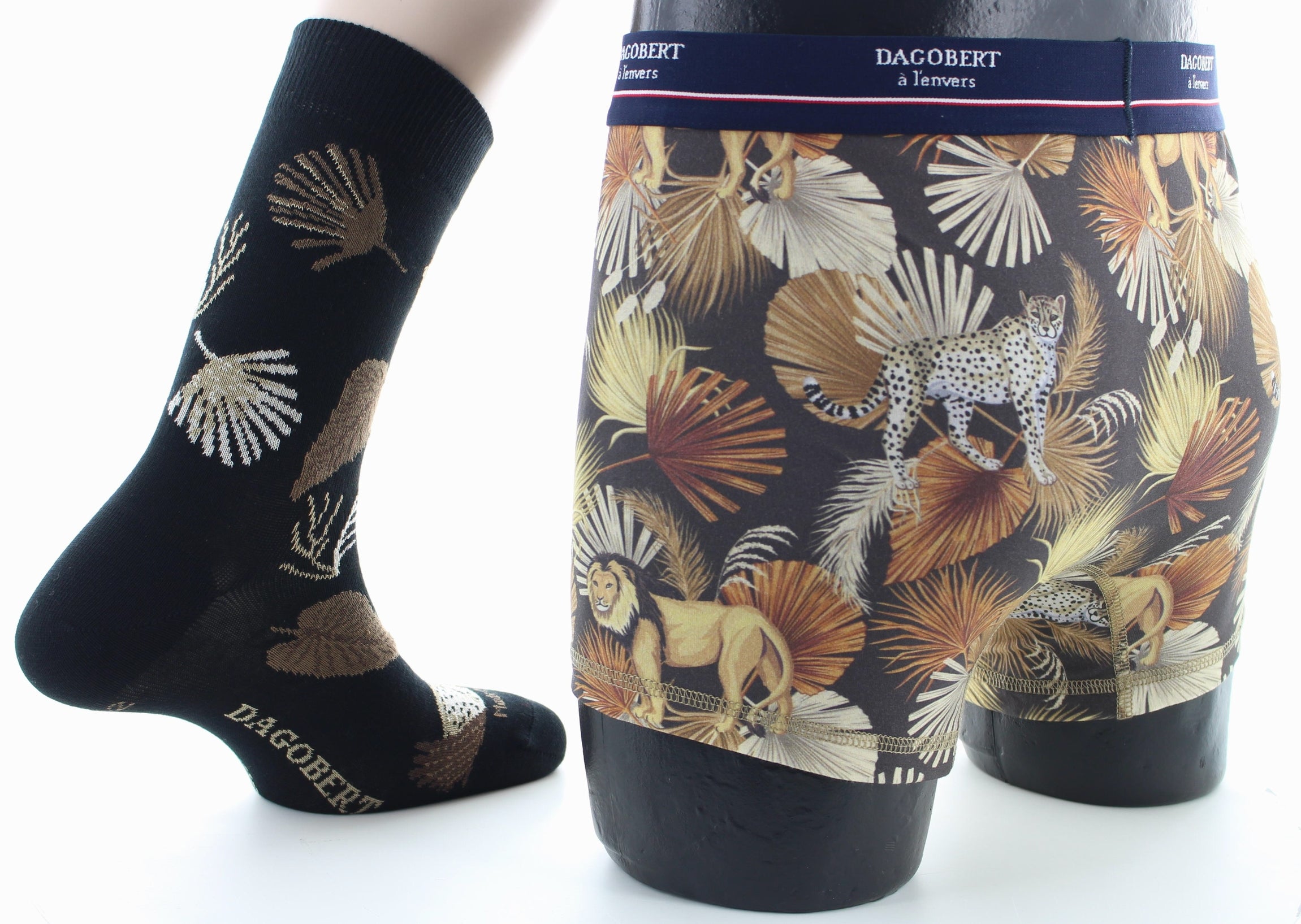 Boite cadeau Chaussettes et Boxer Savane NOIR