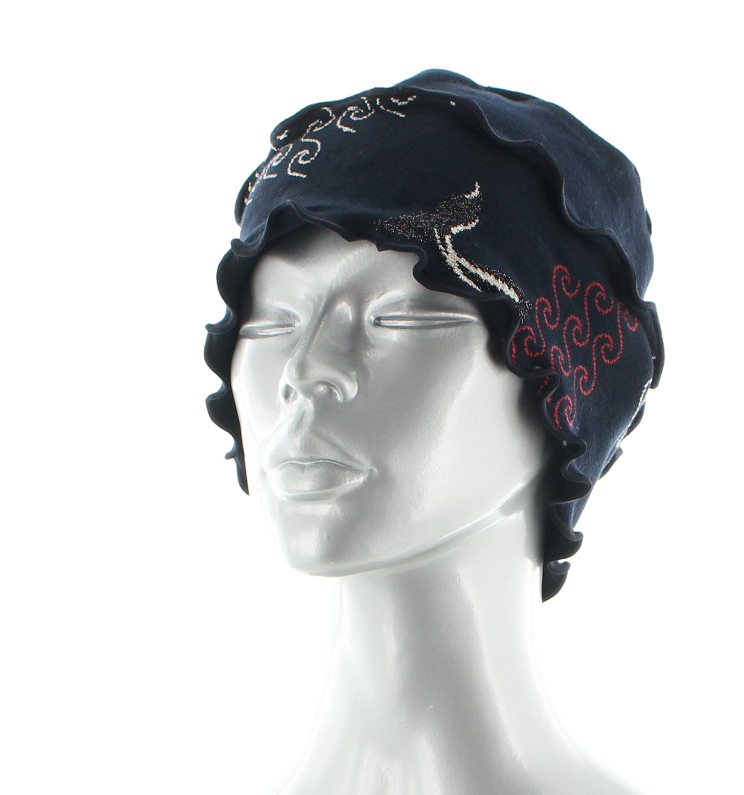 Bonnet coton femme la baleine BLEU MARINE