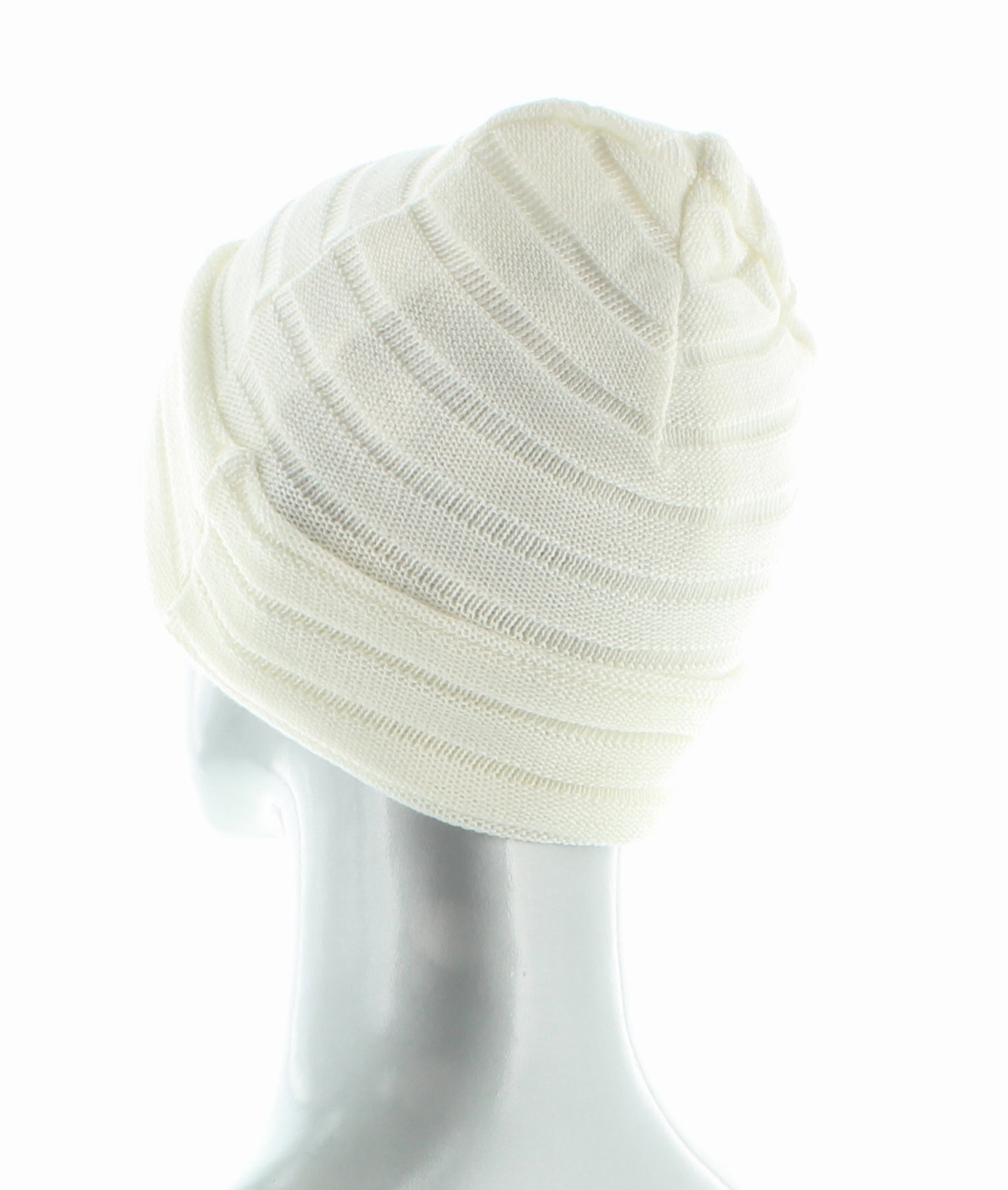 Bonnet Maille Plissée Pur coton Bio BLANC