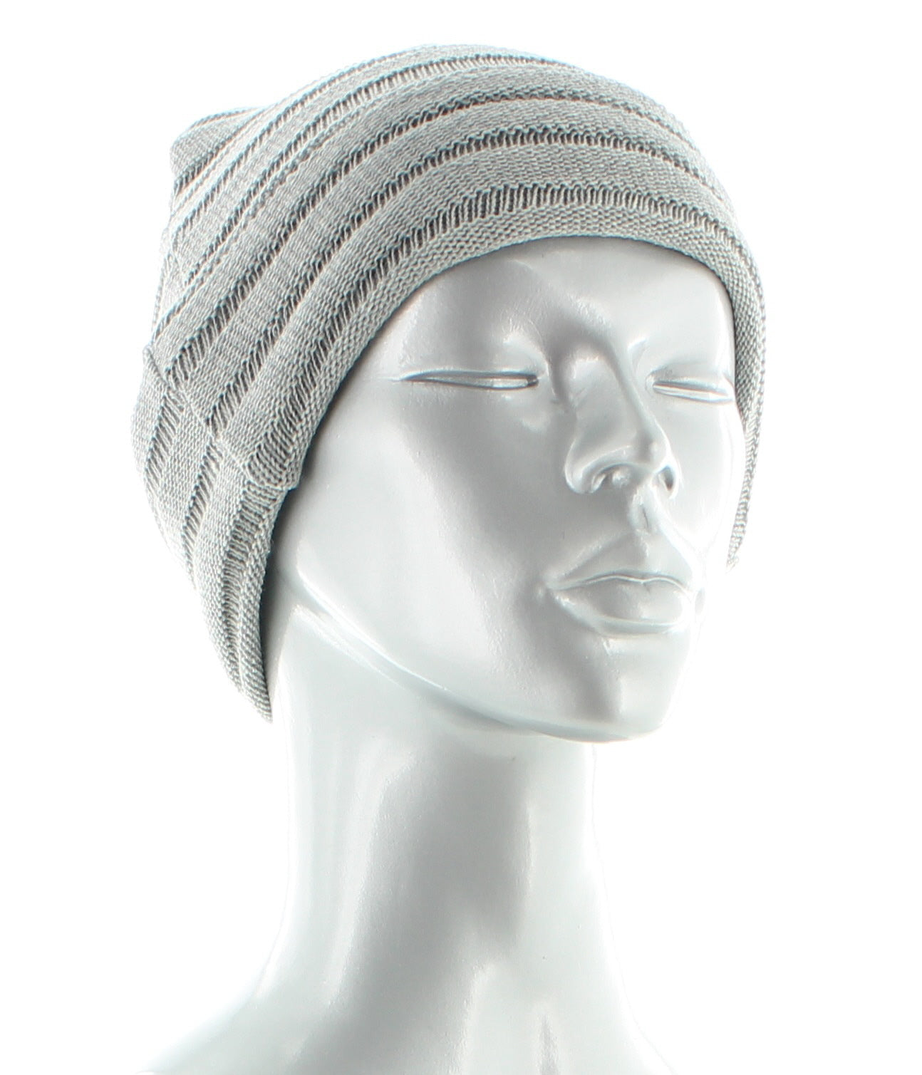 Bonnet Maille Plissée Pur coton Bio GRIS CLAIR