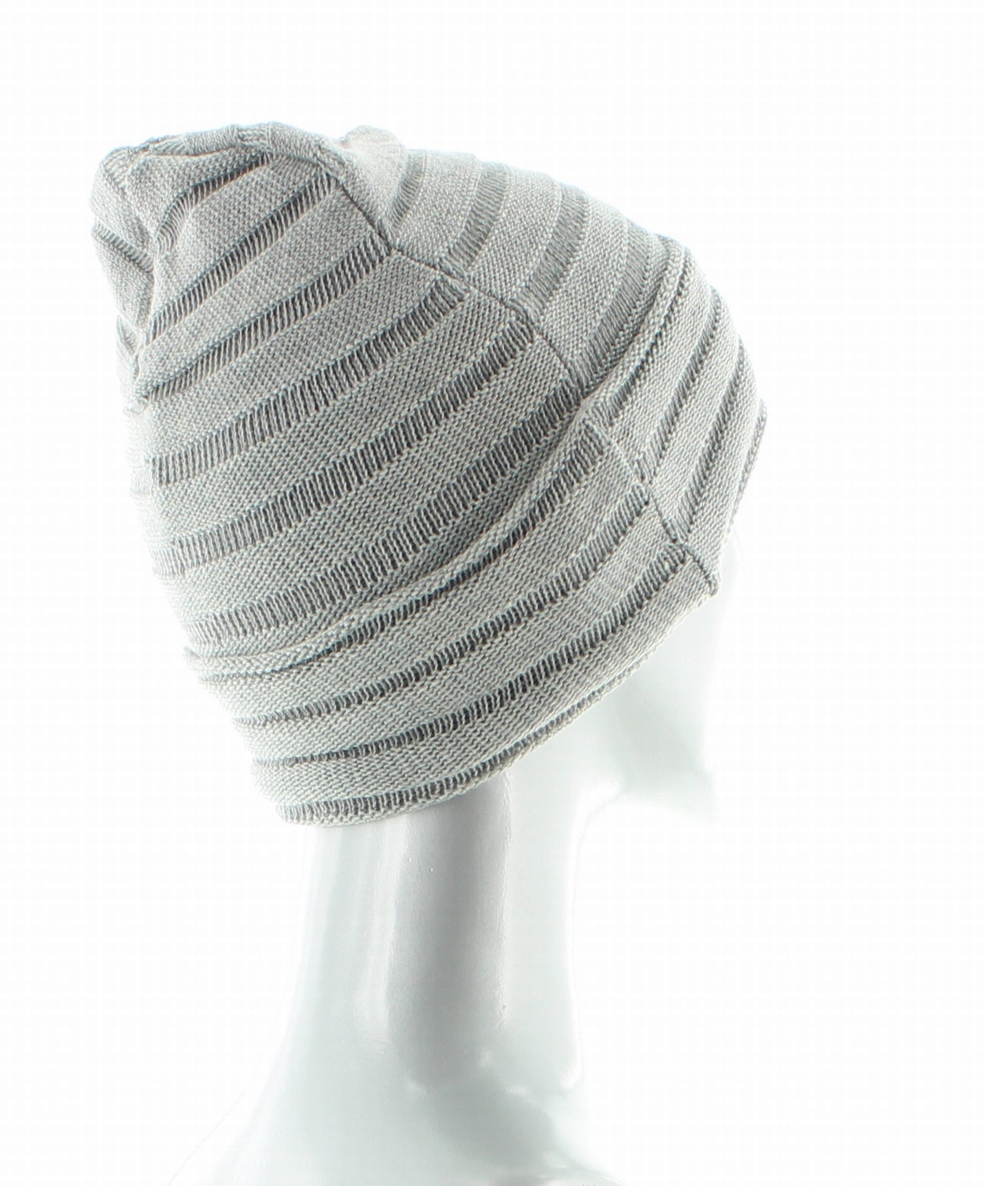 Bonnet Maille Plissée Pur coton Bio GRIS CLAIR