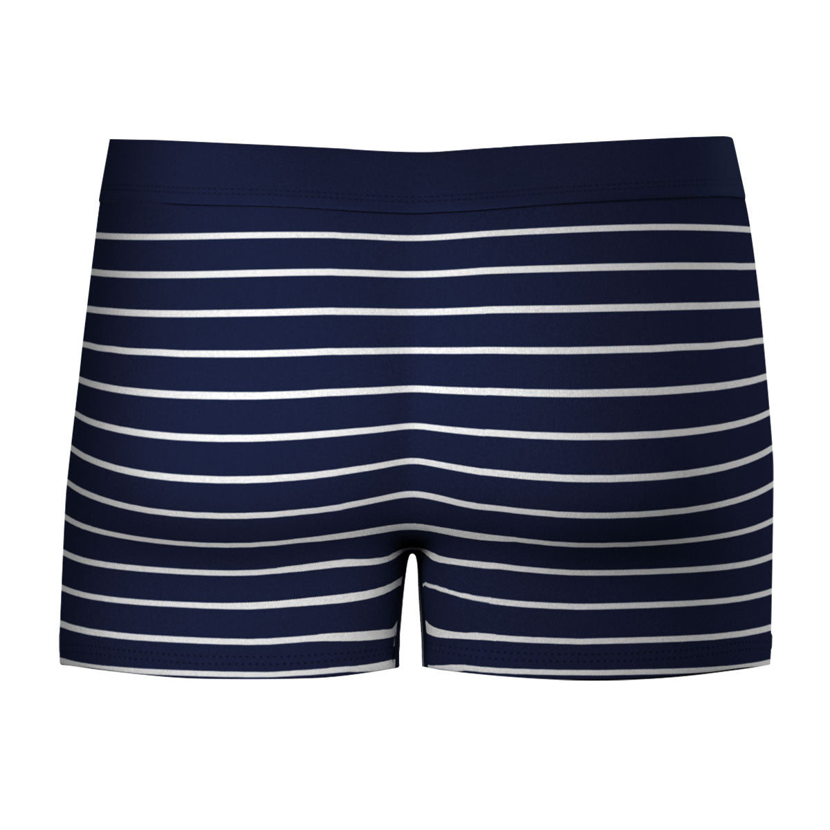 Boxer de bain homme en fibres recyclées marine rayé MARINE RAYE