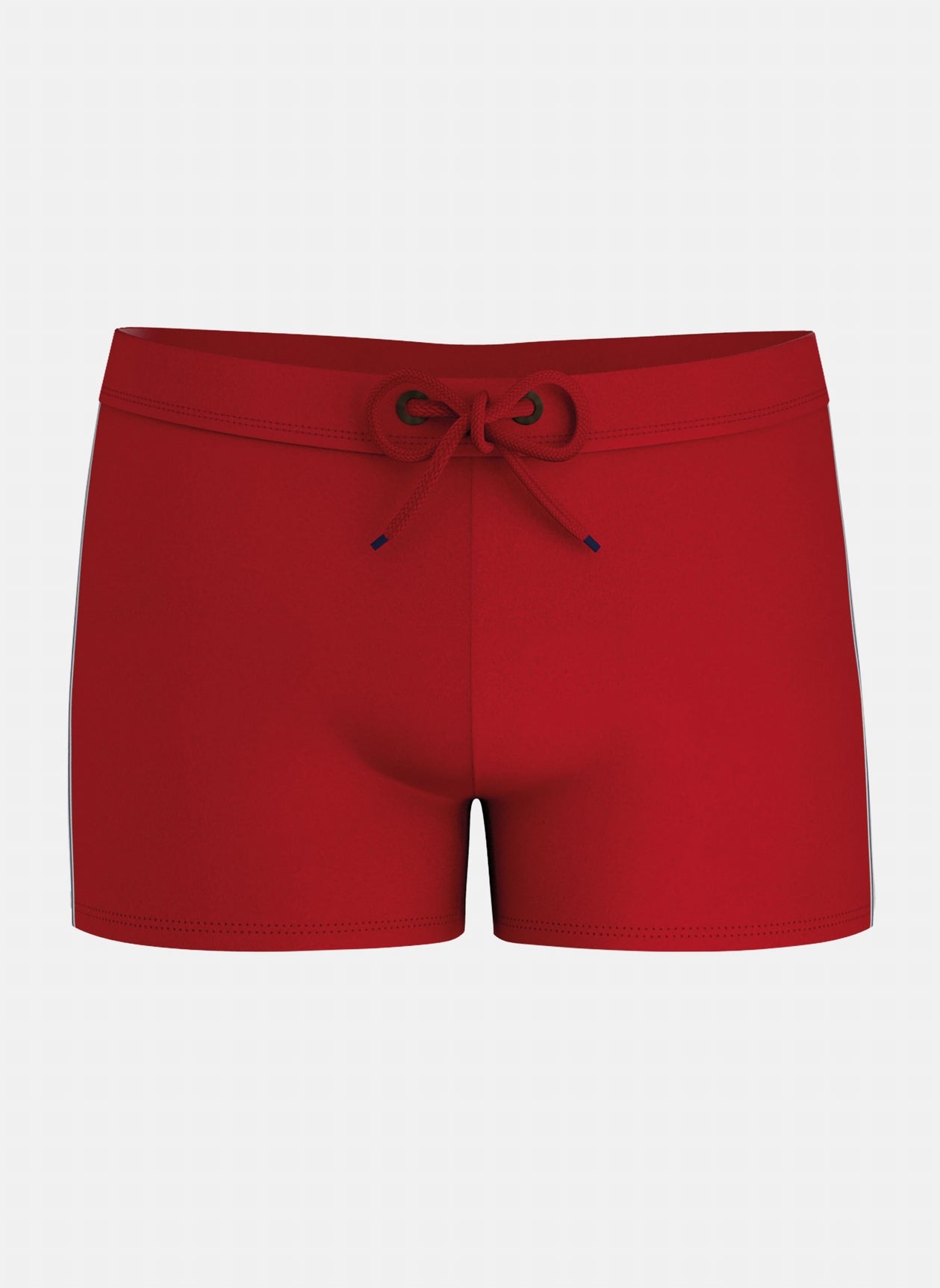 Boxer de bain homme en fibres recyclées rouge uni ROUGE