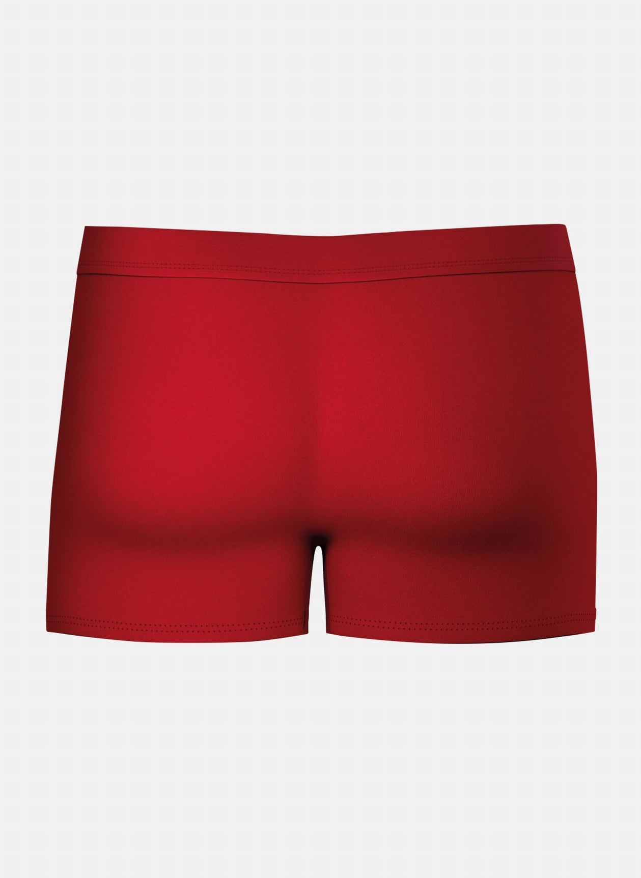 Boxer de bain homme en fibres recyclées rouge uni ROUGE