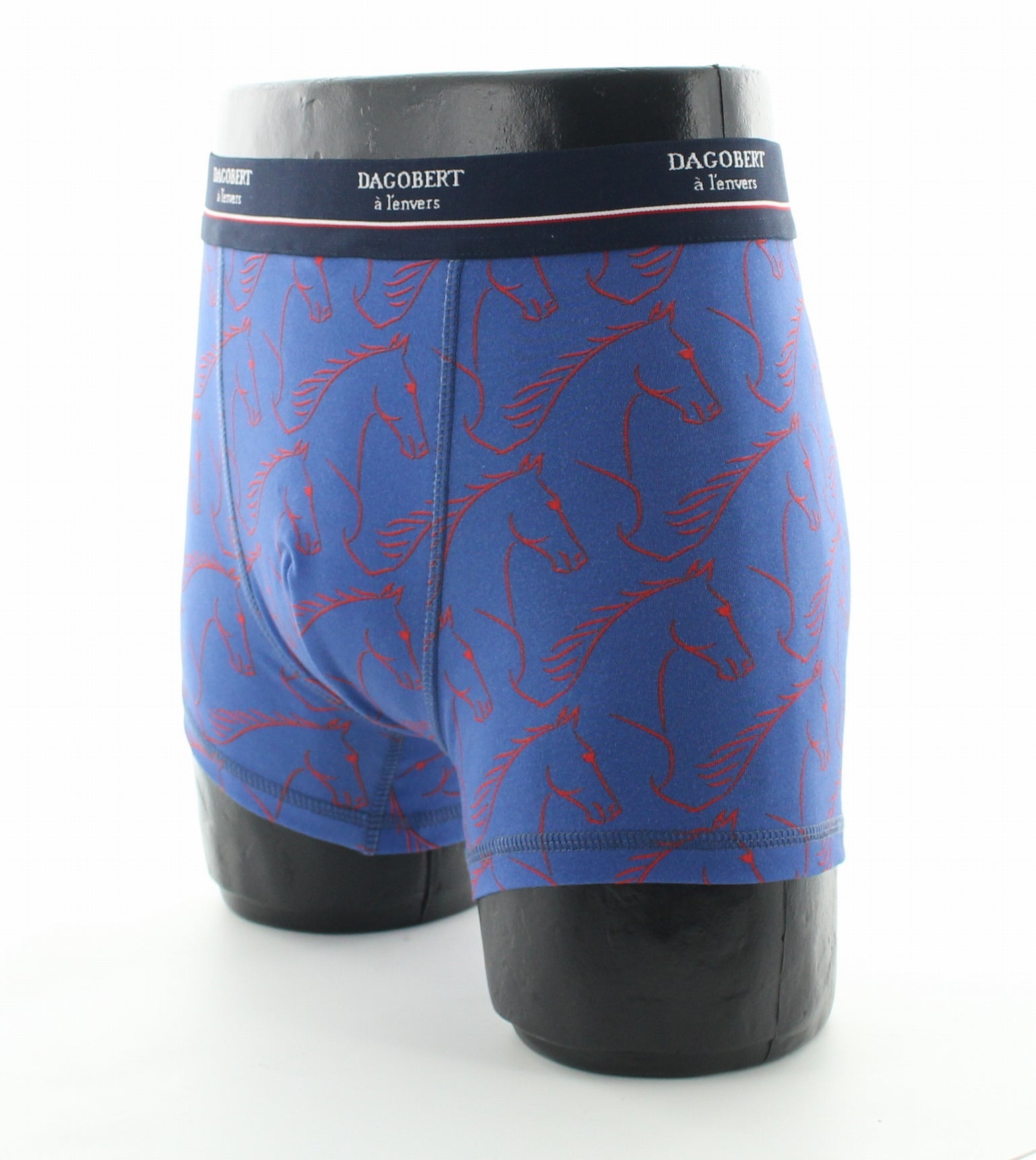 Boxer homme coton bio cheval bleu BLEU