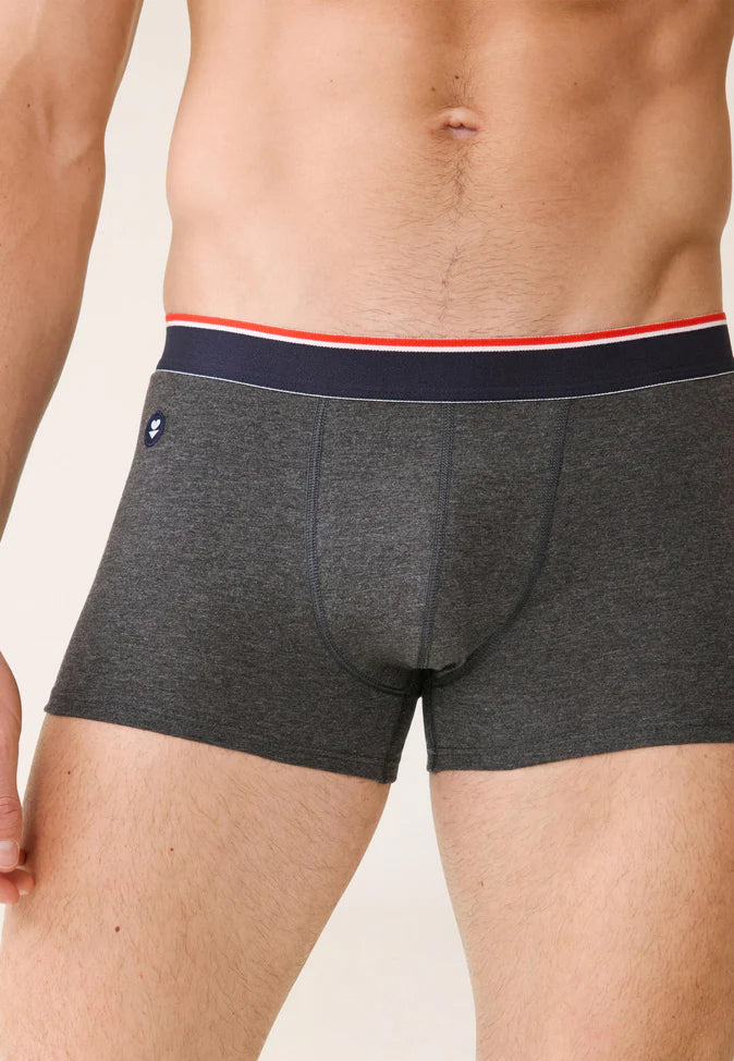 Boxer homme coton Marius anthracite ANTHRACITE