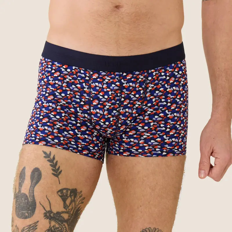 Boxer homme coton Marius cami glycine GLYCINE