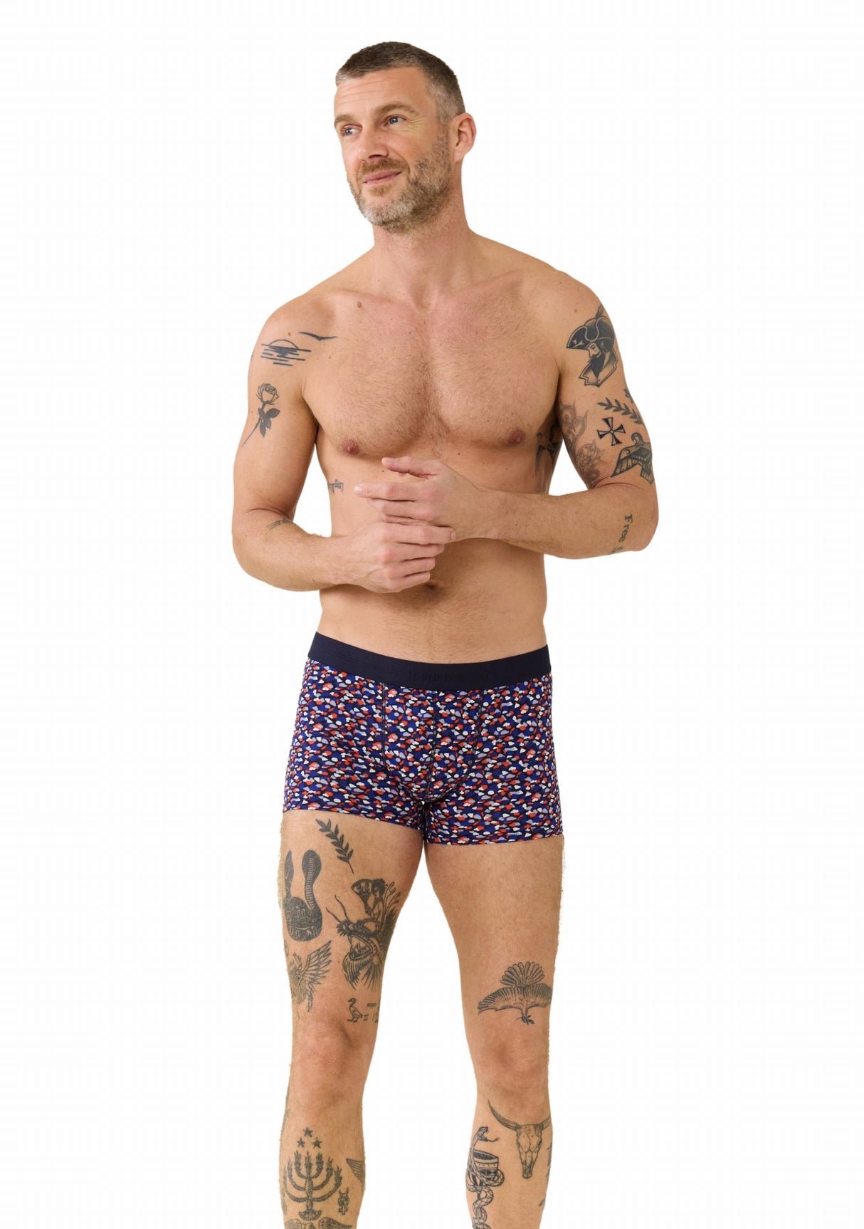 Boxer homme coton Marius cami glycine GLYCINE
