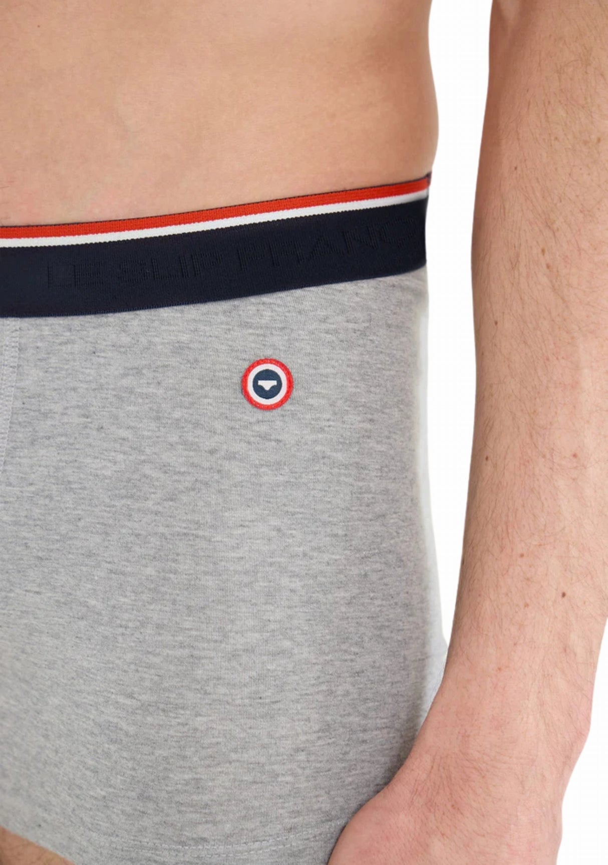 Boxer homme coton Marius gris chiné GRIS CHINE