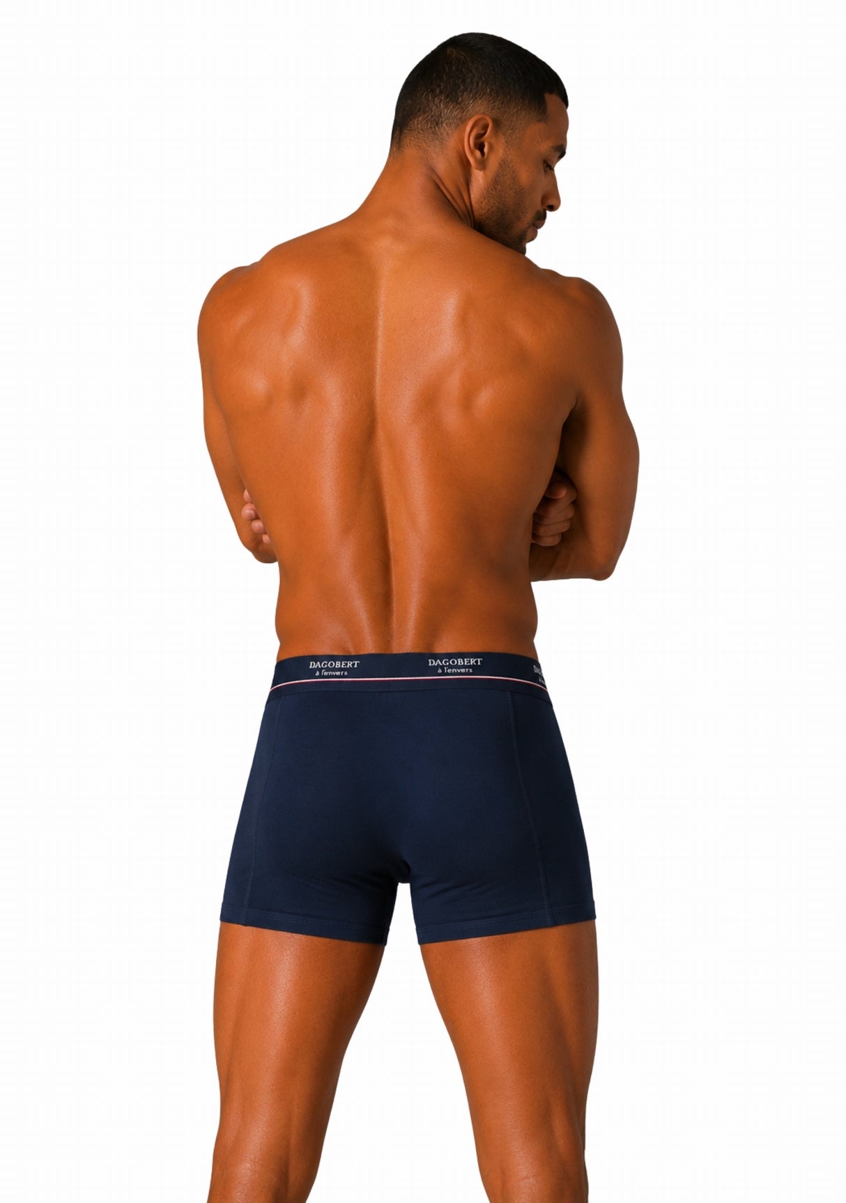 Boxer homme coton tortue bleu marine BLEU MARINE