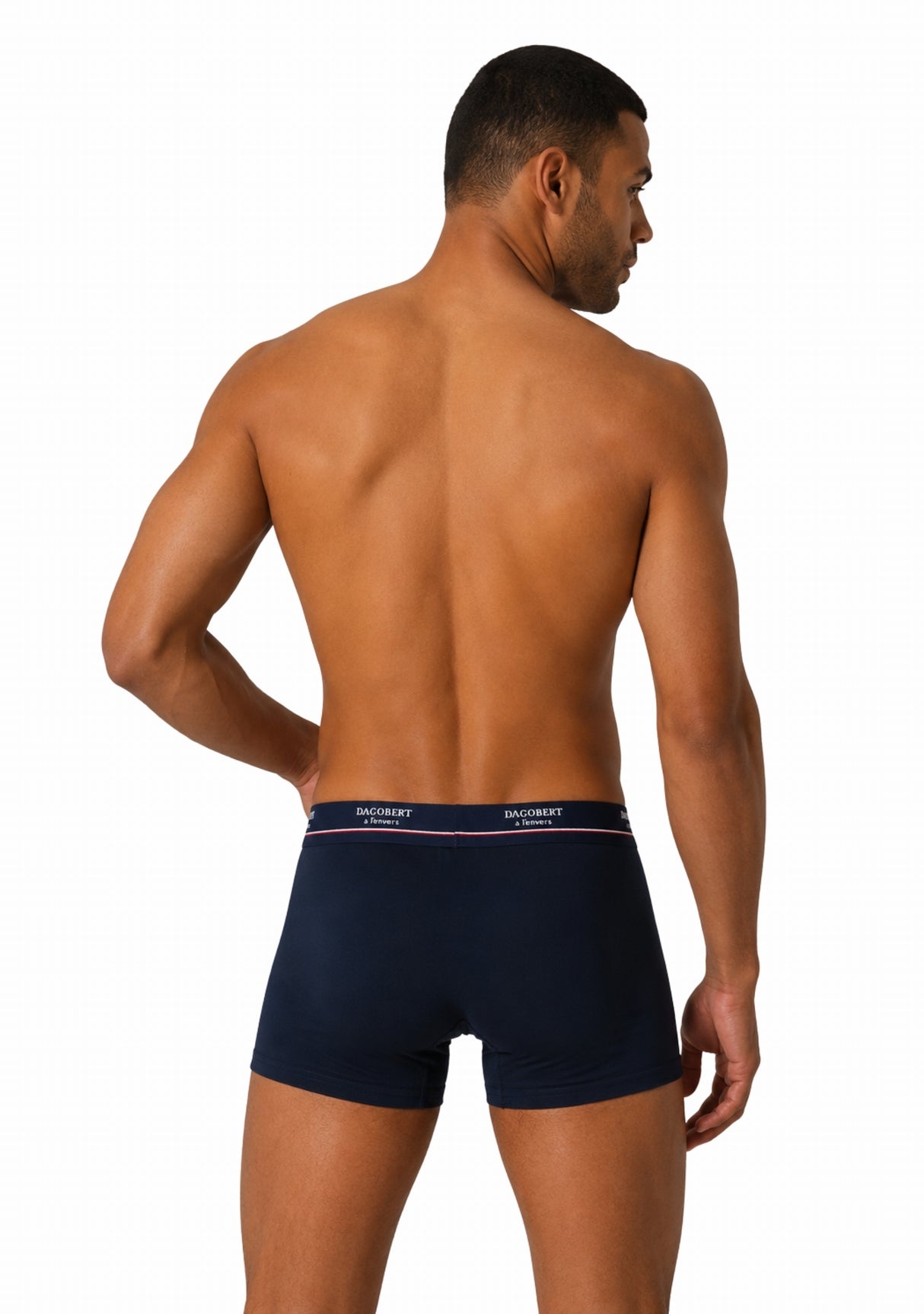 Boxer homme en coton - Couleur Marine MARINE