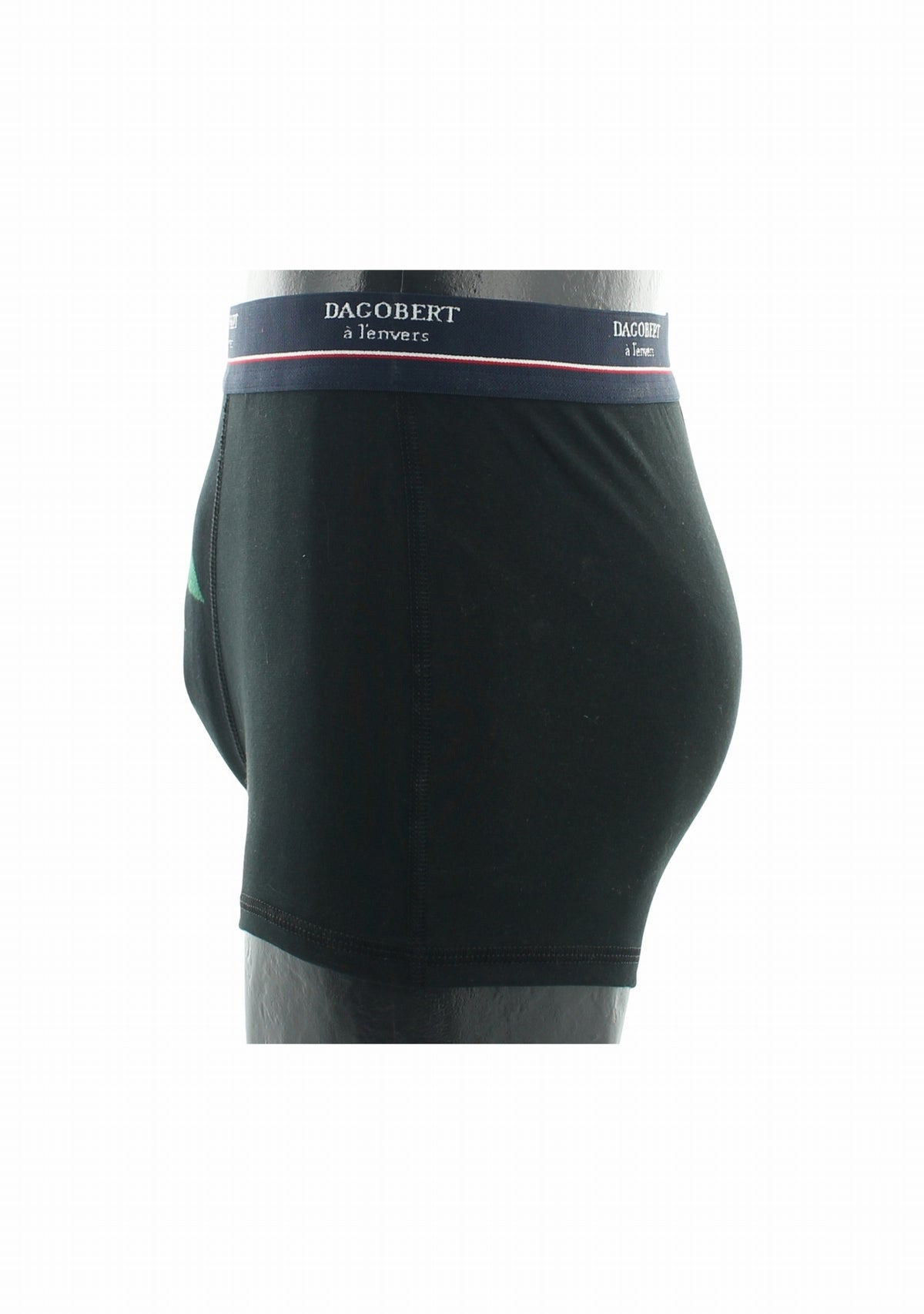 Boxer homme en coton motif Renard Noir - Dagobert à l’envers NOIR