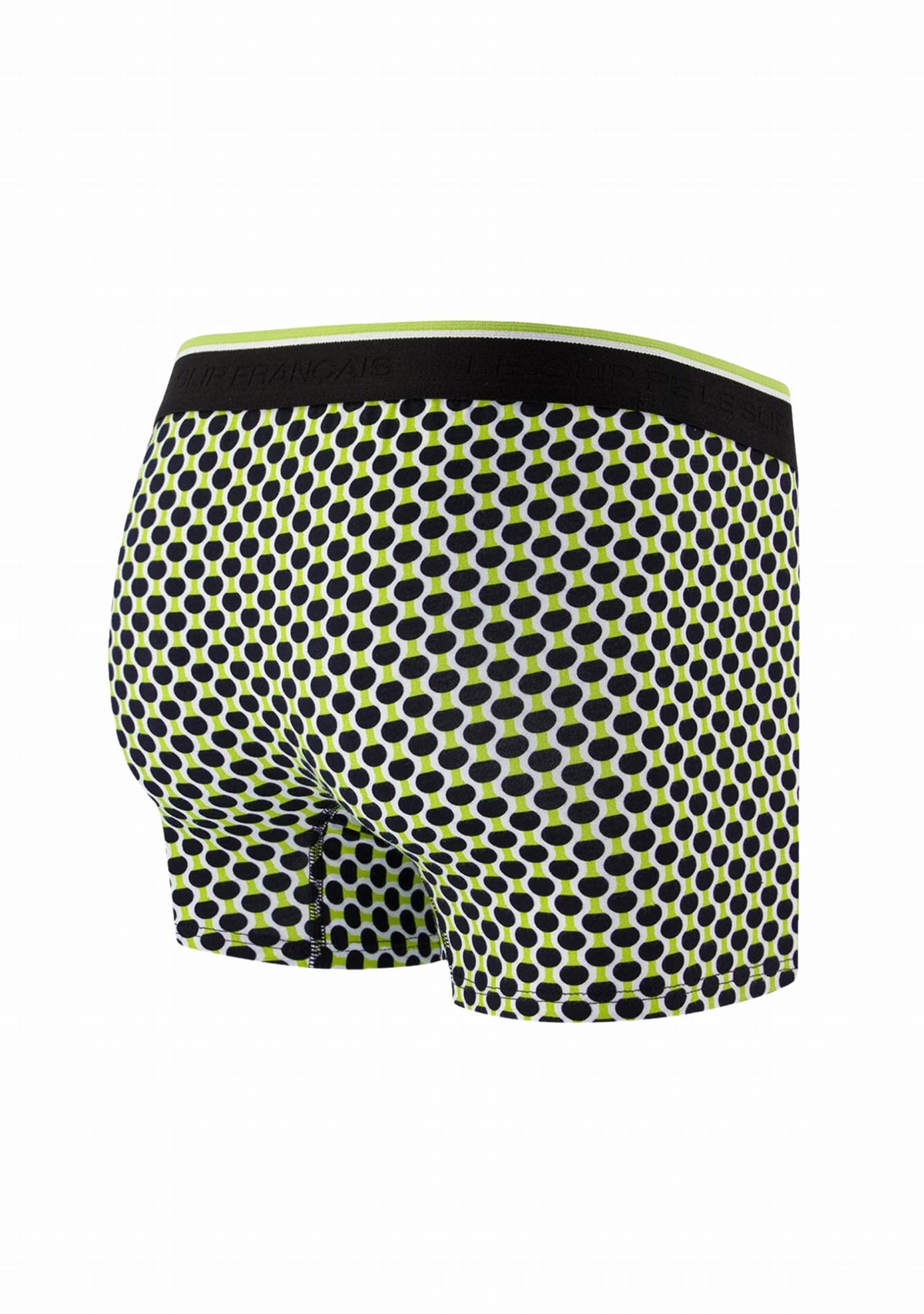 Boxer homme made in France Marius Raquettes Jaune Anis - Le Slip Français JAUNE ANIS