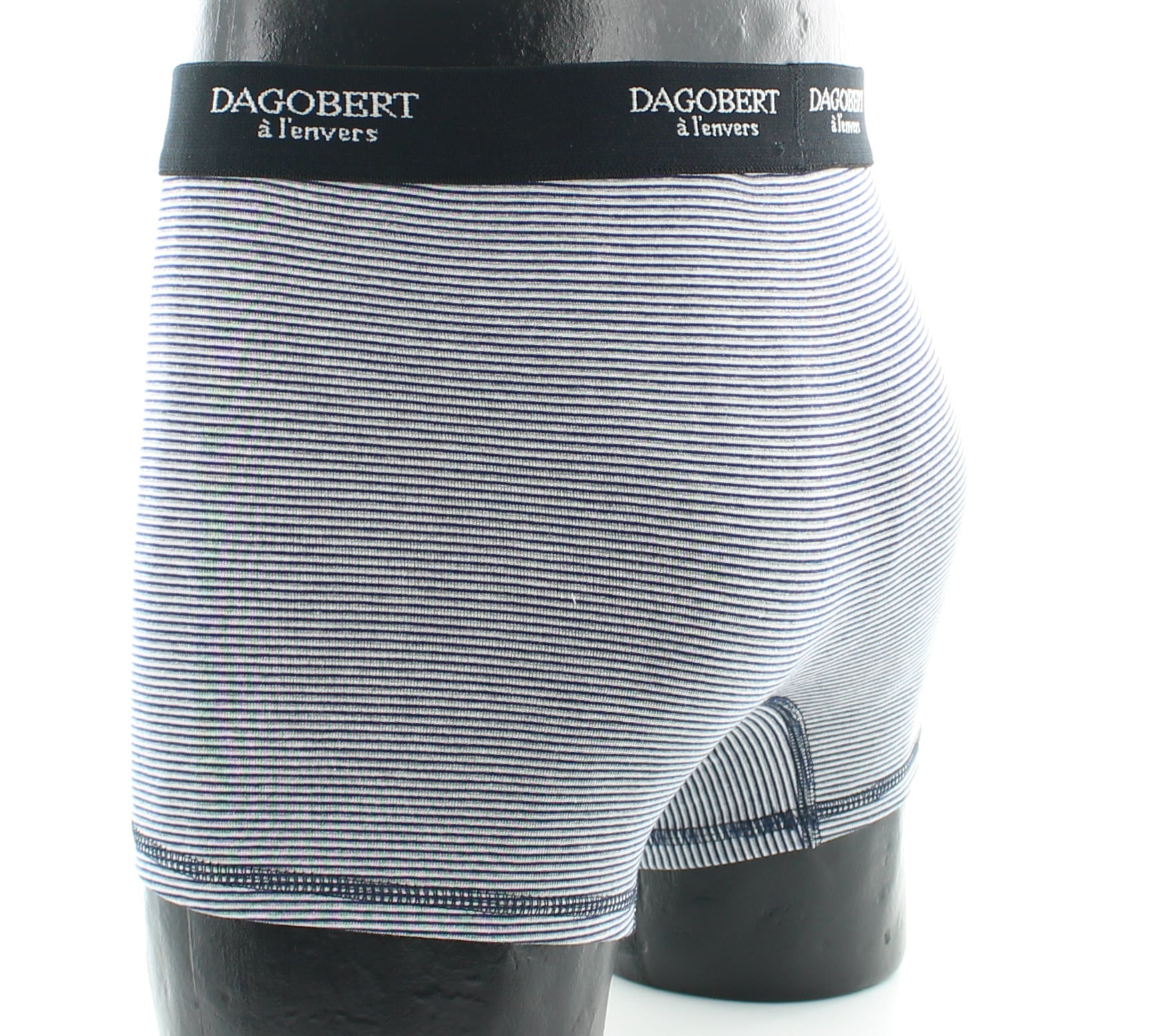 Boxer rayé "Croisière" - Gris Blanc et Marine GRIS BLANC-MARINE