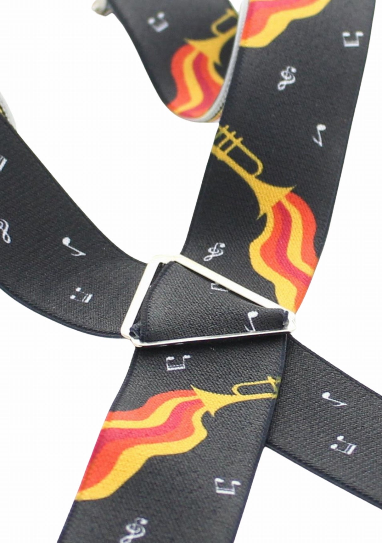 Bretelles mixtes asymétriques Dagobert à l’envers Musique NOIR