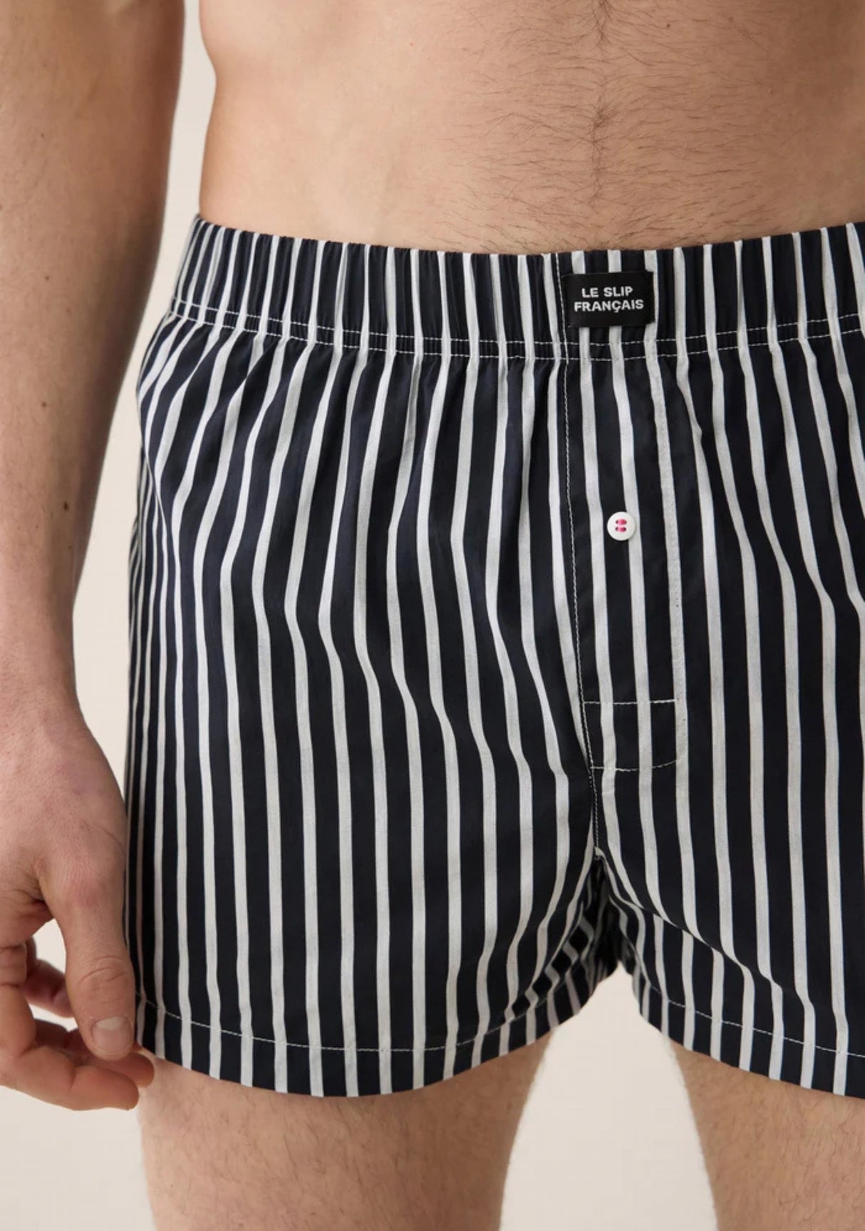 Caleçon homme Jacques Rayures Noir Le Slip Français 