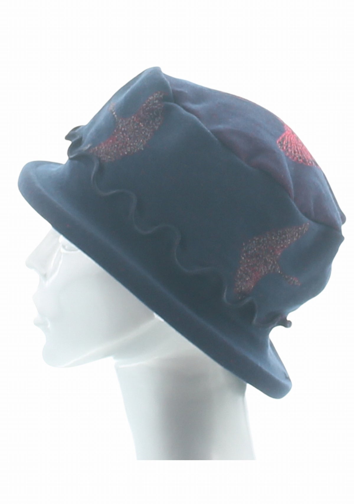 Chapeau femme coton Berthe Grue Sauvage MARINE