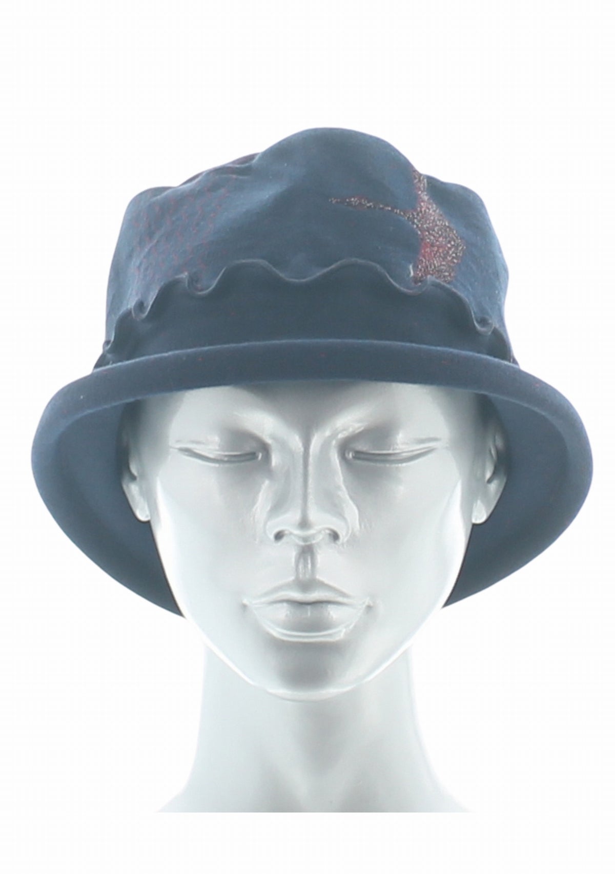 Chapeau femme coton Berthe Grue Sauvage MARINE