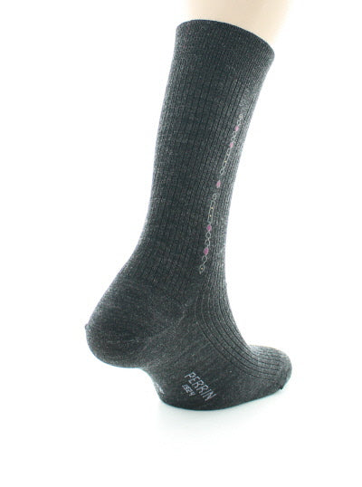 Chaussettes à baguette fantaisie maillons ANTHRACITE