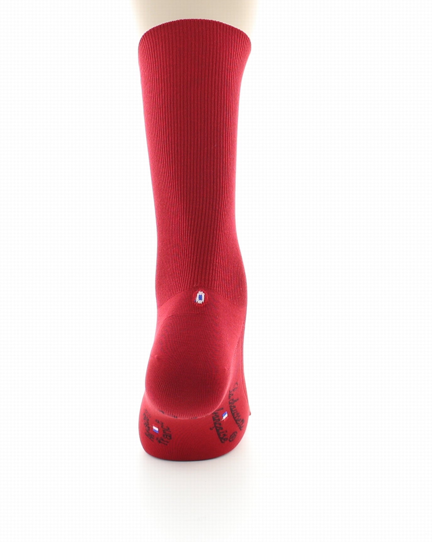 Chaussettes à côtes homme en fil d'Écosse sans élastique Victoire Rouge ROUGE