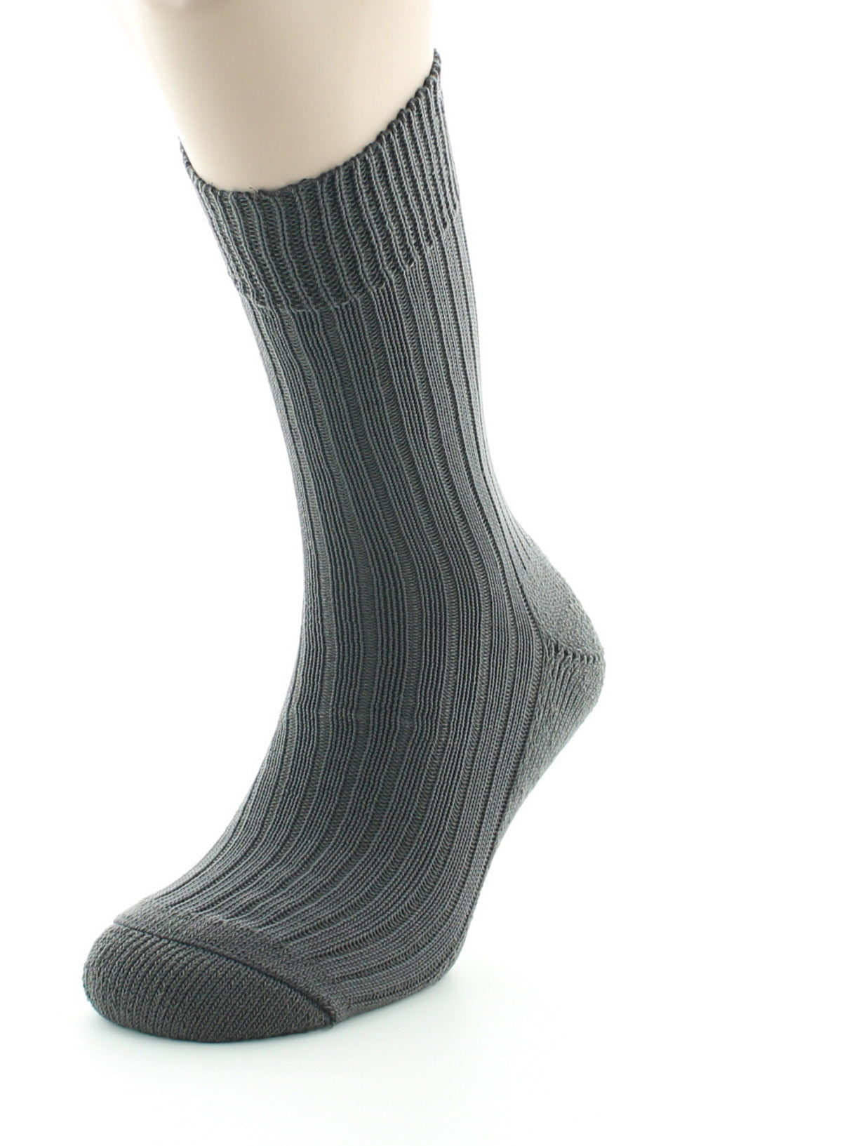 Chaussettes à côtes Intérieur doublé coton ANTHRACITE