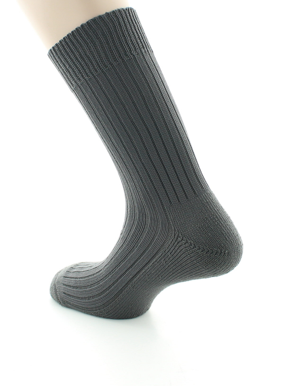 Chaussettes à côtes Intérieur doublé coton ANTHRACITE