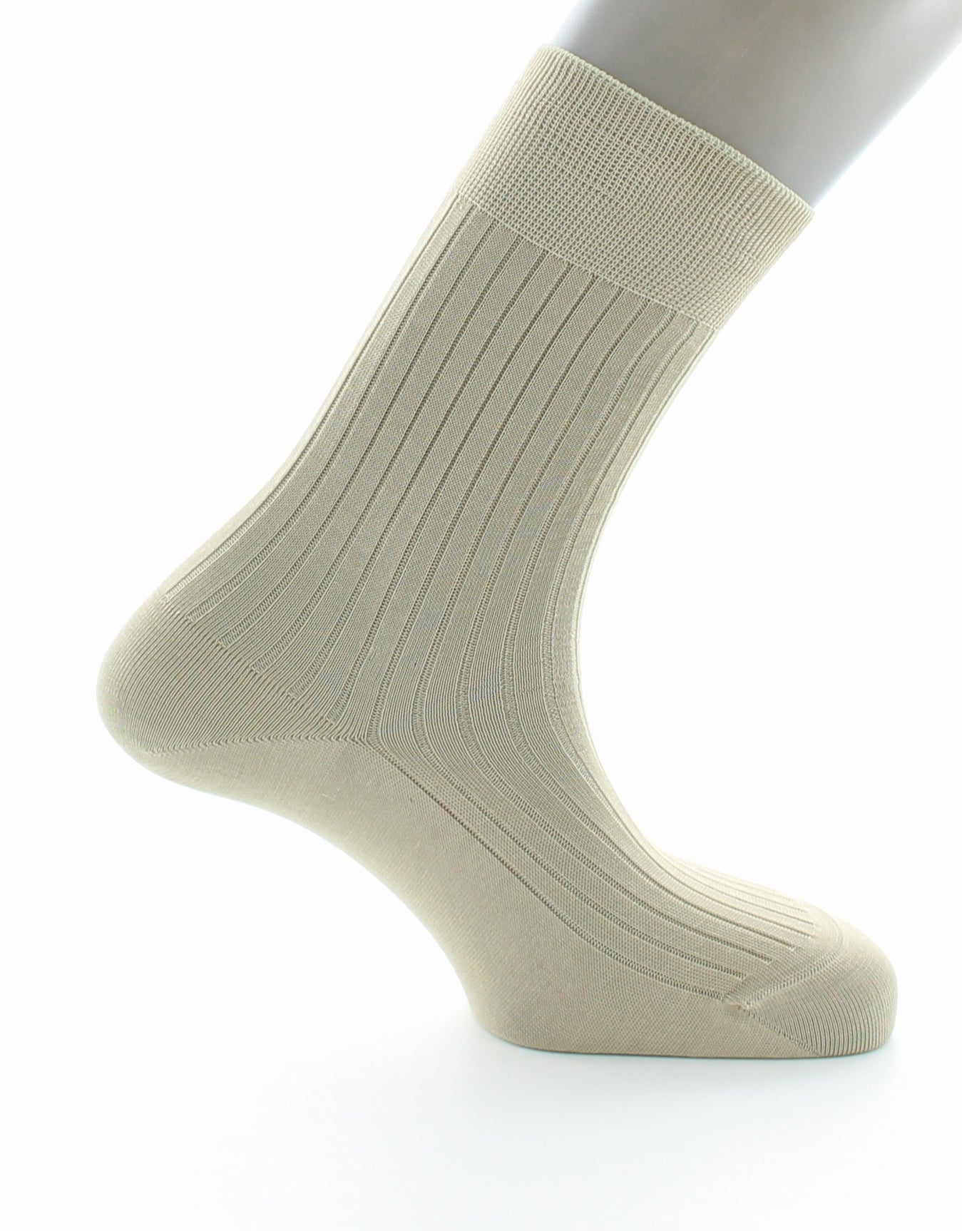 Chaussettes à côtes Pur coton fil d'Écosse supérieur TILLEUL