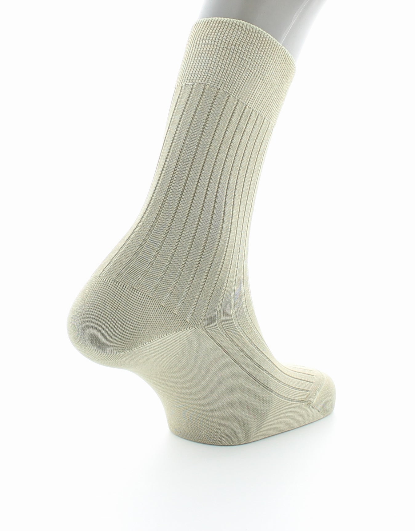 Chaussettes à côtes Pur coton fil d'Écosse supérieur TILLEUL