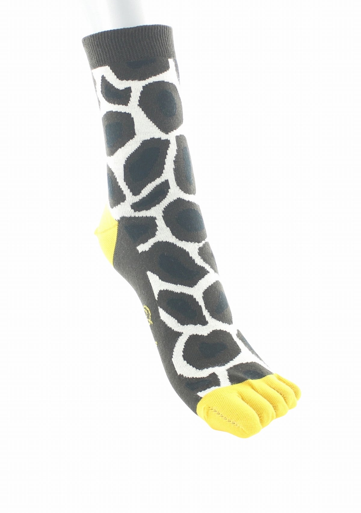 Chaussettes à orteils séparés mixtes Berthe Girafe MARRON/ECRU