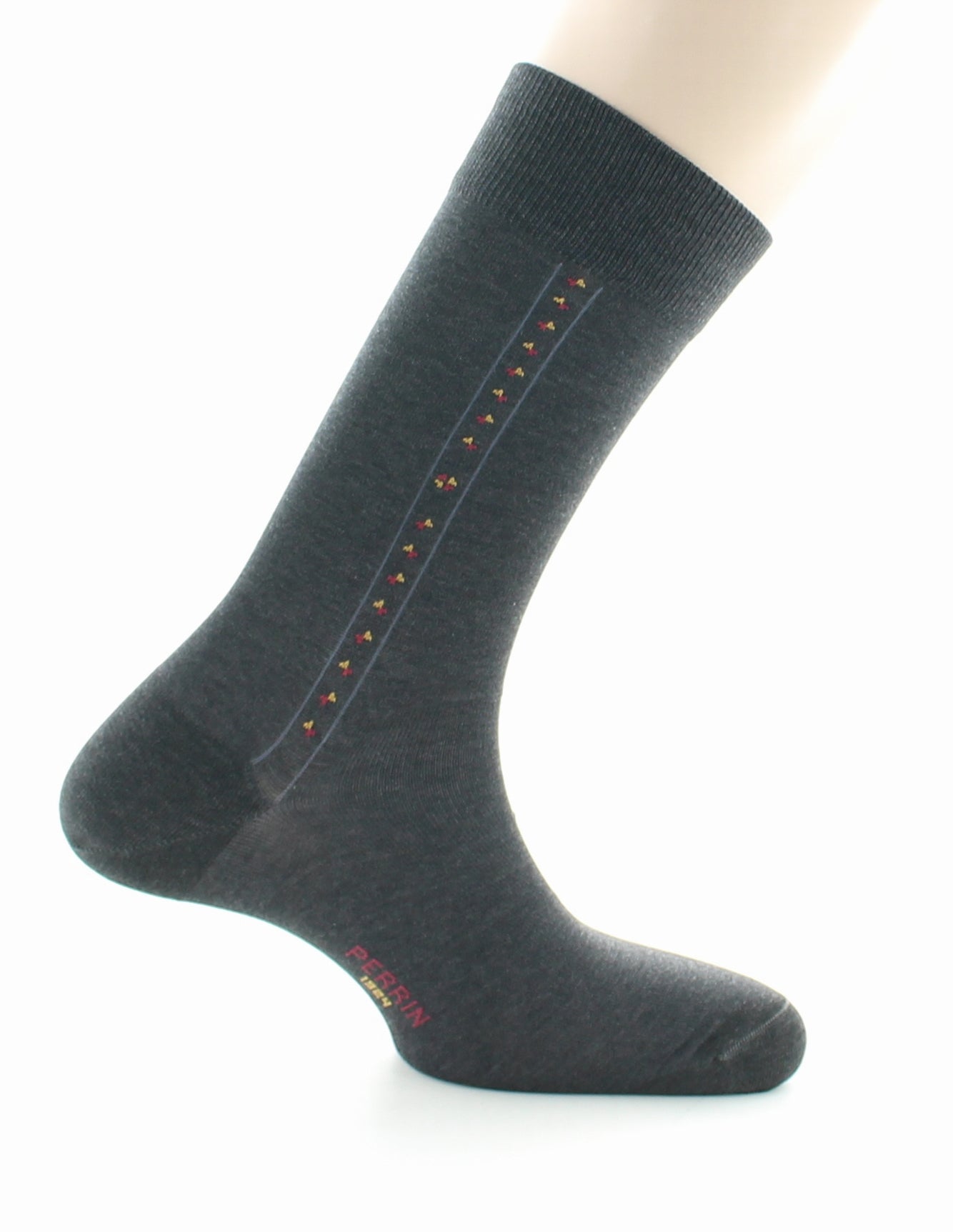 Chaussettes Baguette - coton fil d'Ecosse supérieur GRIS FONCE