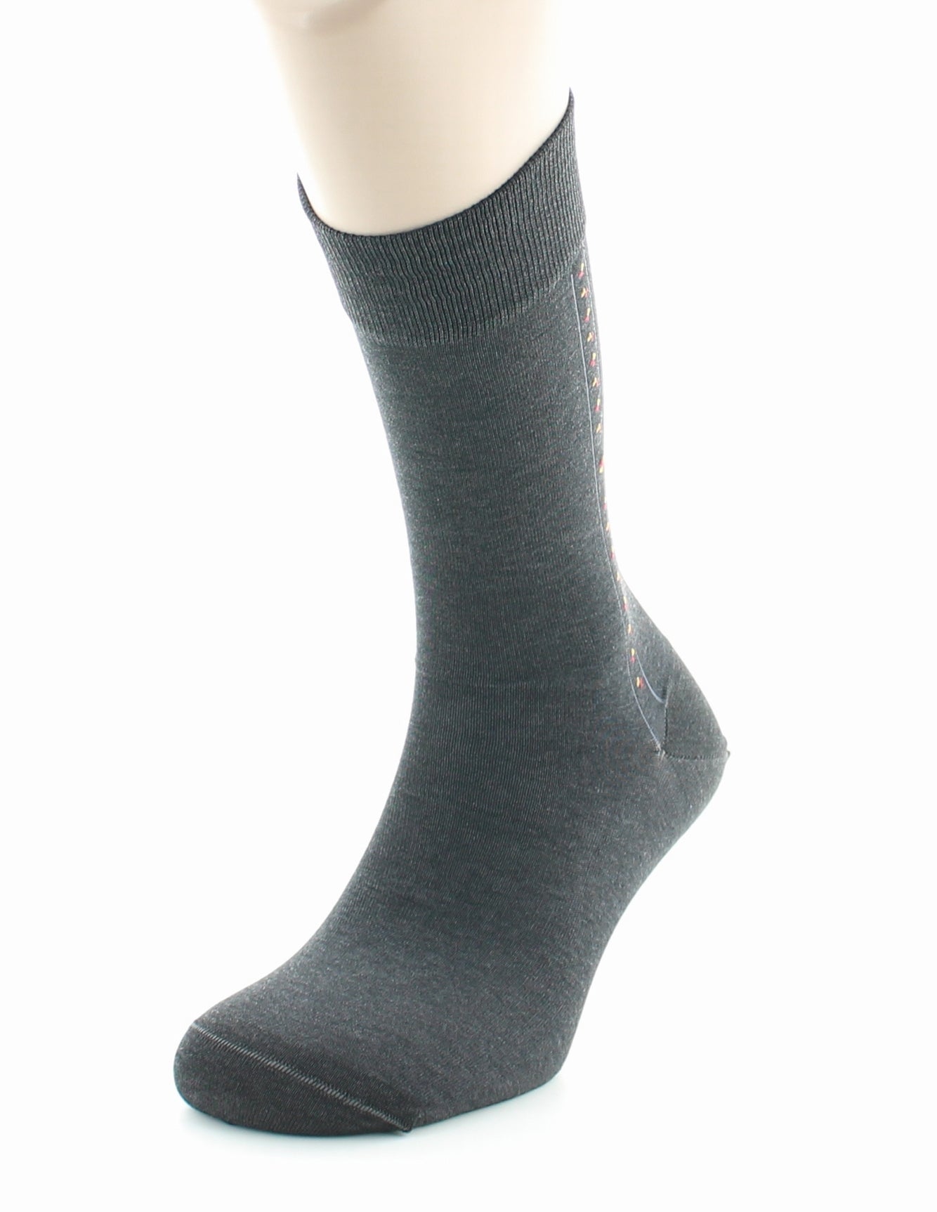 Chaussettes Baguette - coton fil d'Ecosse supérieur GRIS FONCE