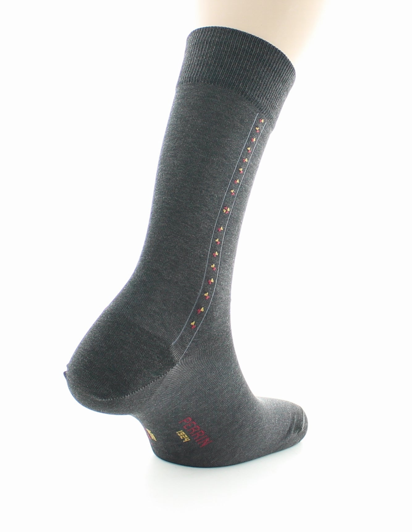 Chaussettes Baguette - coton fil d'Ecosse supérieur GRIS FONCE