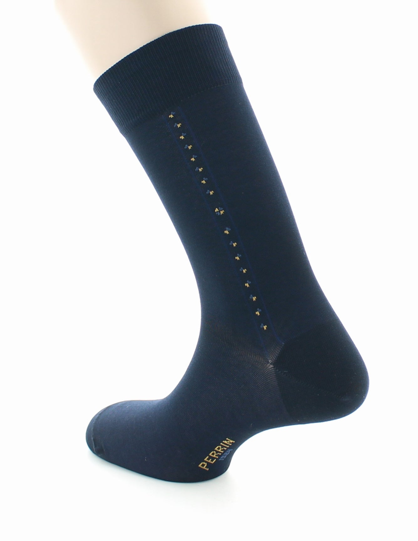 Chaussettes Baguette - coton fil d'Ecosse supérieur MARINE