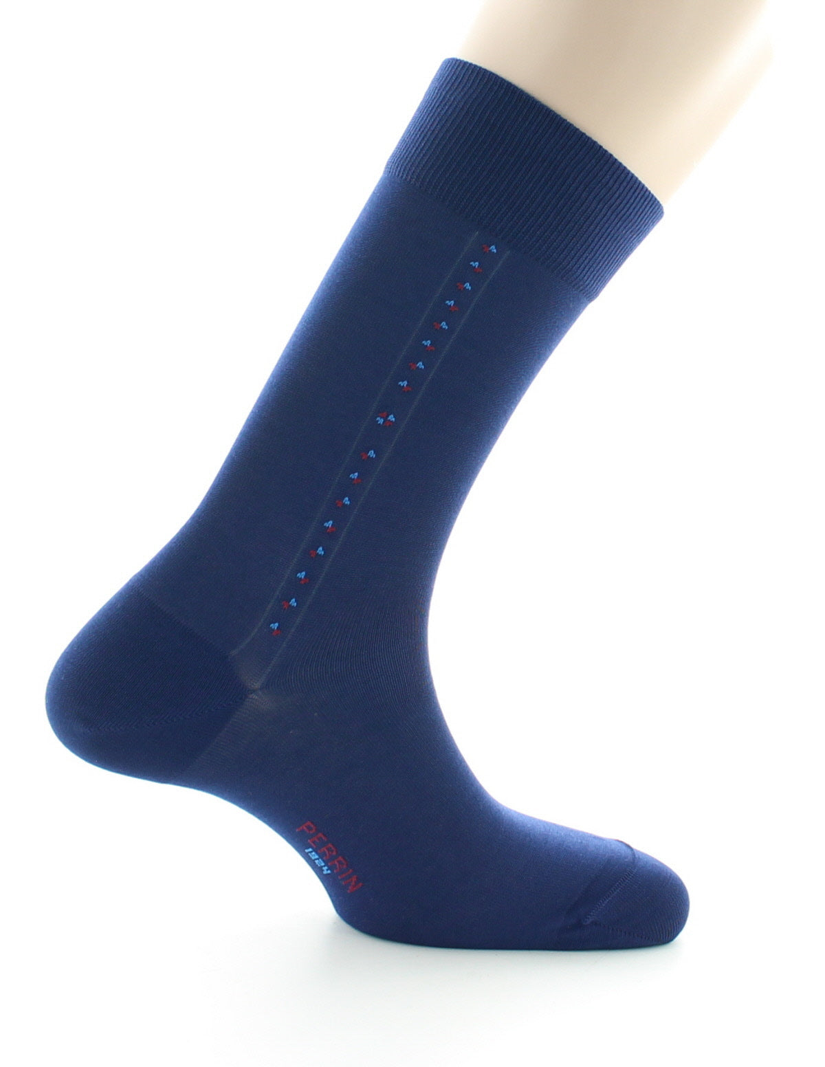 Chaussettes Baguette - coton fil d'Ecosse supérieur MARINE CLAIR